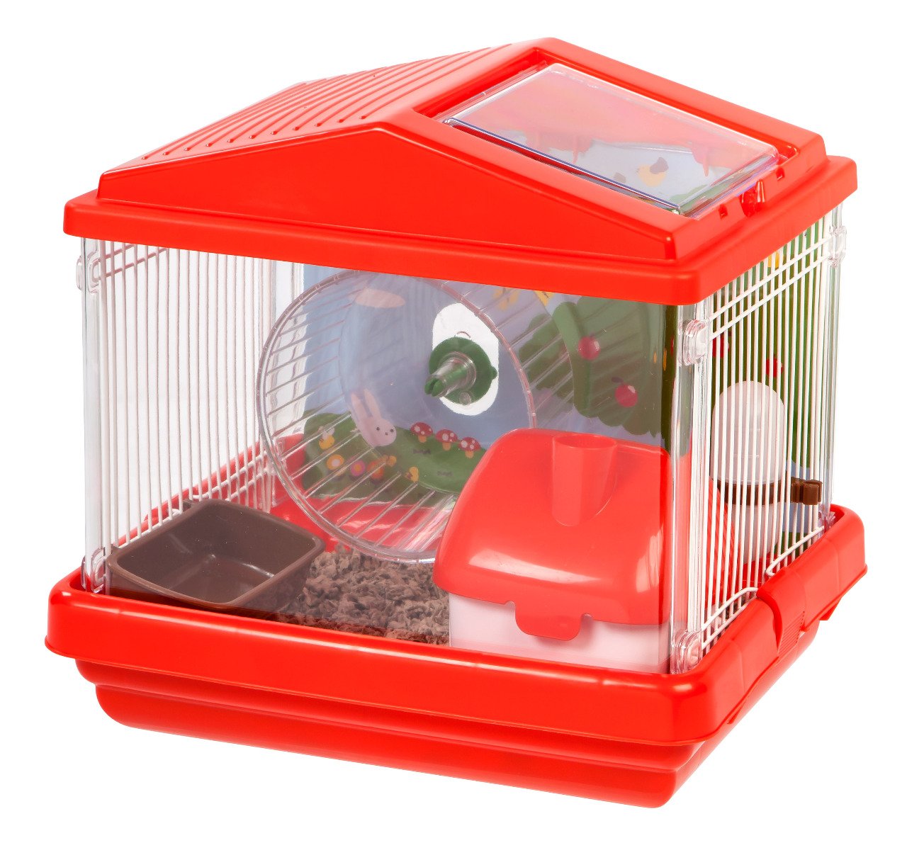 Premium 1-Tier Hamster and Gerbil Cage - Spacious Small Pet Home with Secure Locking Door | Perfect for Bedrooms, Kids' Rooms & Pet Play Areas