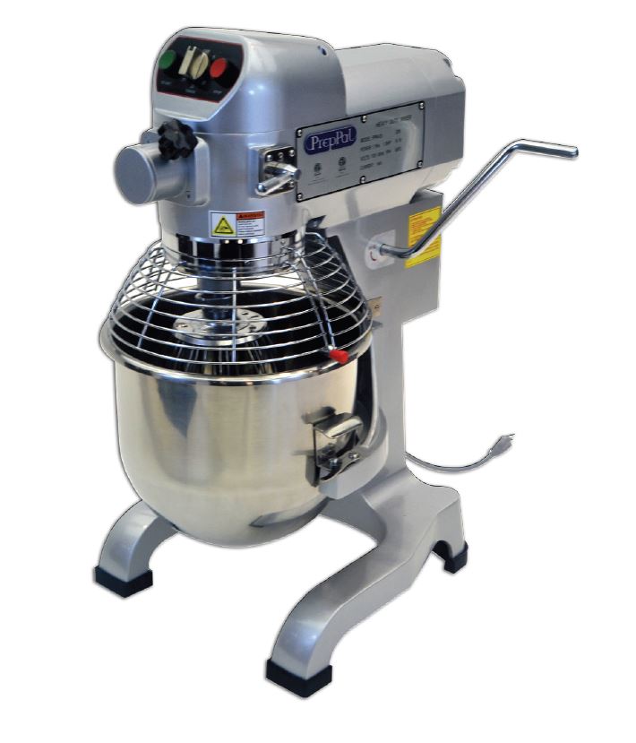 Atosa PepPal 20 Quart Commercial Planetary Floor Mixer - 3 Speed, 1.5 HP 115V with #12 Attachment Hub - Perfect for Bakeries, Restaurants & Catering Businesses