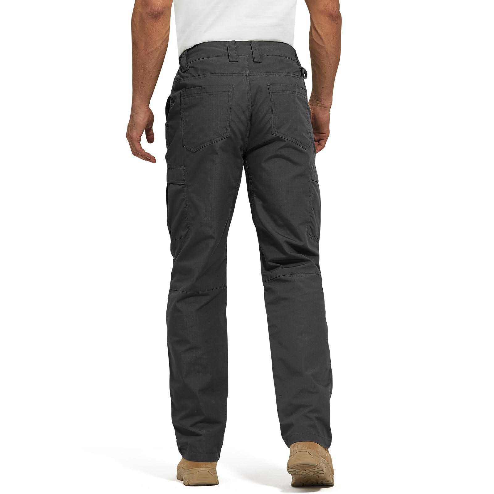 FREE SOLDIER Men's Tactical Cargo Pants - Water Resistant Ripstop Work Pants for Outdoor Hiking, Camping & Adventure | Lightweight Durable Men's Pants for Hiking, Travel & Everyday Wear