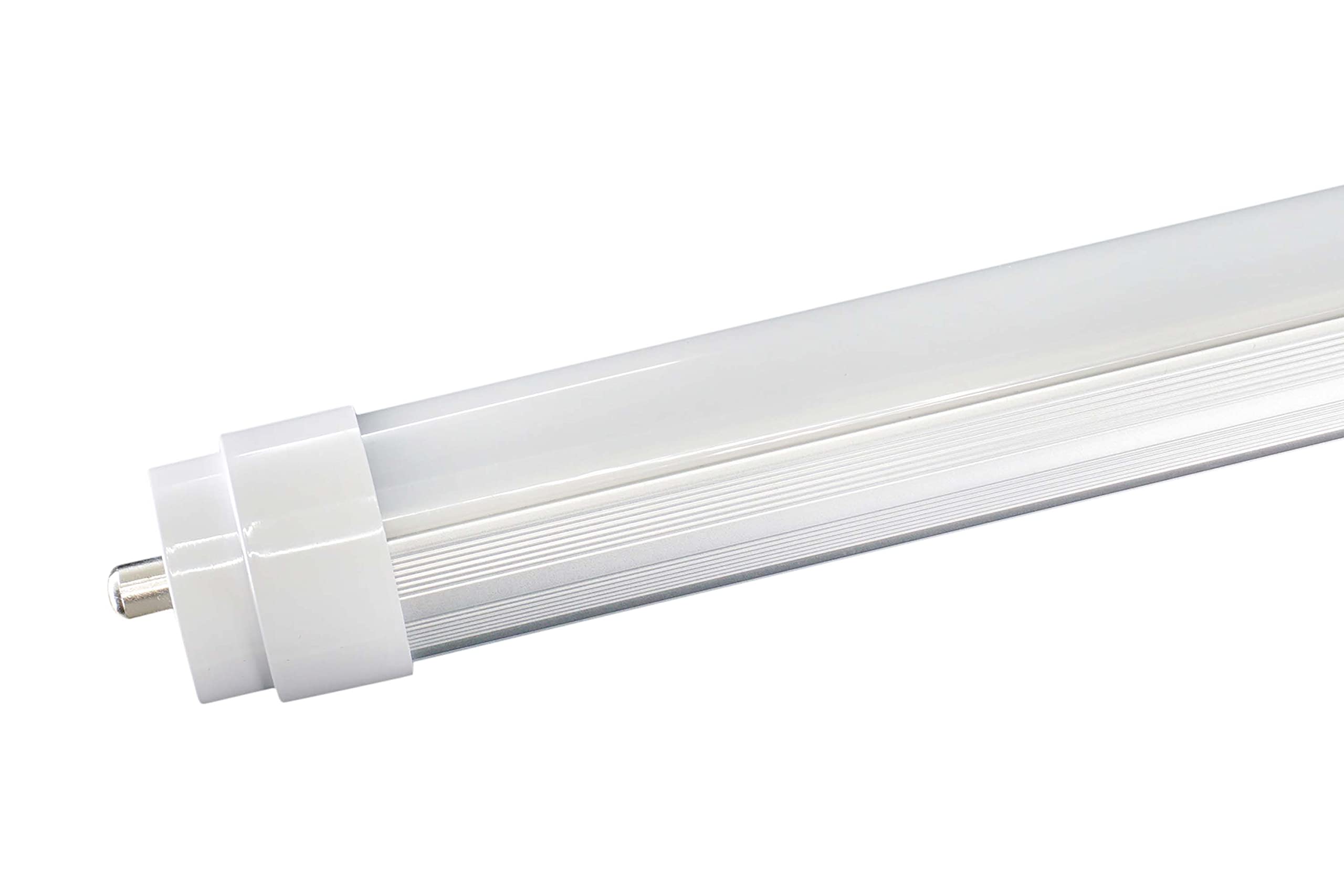 2-Pack 5FT T12 Single Pin (FA8) Plug & Play LED Tube - 4100K Cool White, Direct Replacement for 50W Fluorescent Bulb F60T12/CW (Ballast Required, No Rewiring Needed) - Perfect for Office Lighting, Warehouse Fixtures & Commercial Spaces