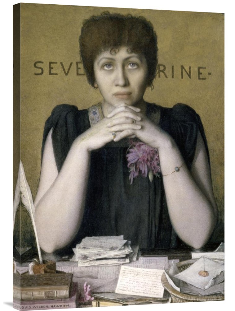 Louis Welden Hawkins Madame Severine Gallery Wrap Canvas Art Print - Premium Giclee Wall Decor for Living Room, Bedroom & Office - Ready to Hang Home Decoration
