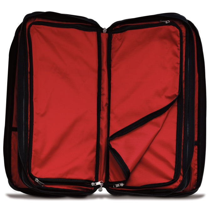 Professional 3 Compartment Knife Bag - Heavy Duty Black Chef Knife Roll for Kitchen Chefs & Culinary Students - Perfect for Cooking Classes, Restaurant Work & Travel