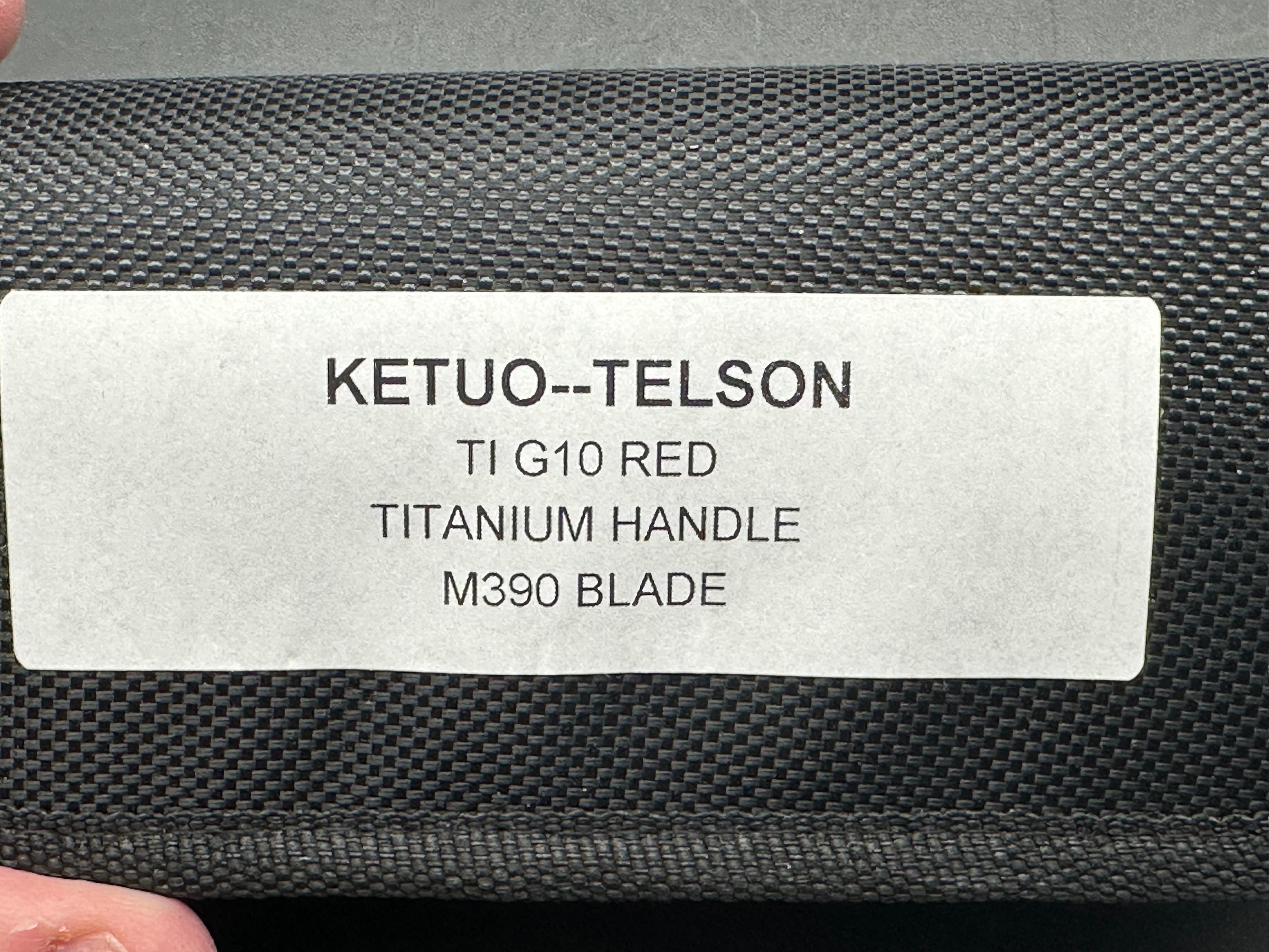 Premium Ketuo Telson Titanium Folding Knife with M390 Steel Blade & Colorful G10 Handle - Perfect for EDC, Outdoor Adventures, Camping, and Survival Gear