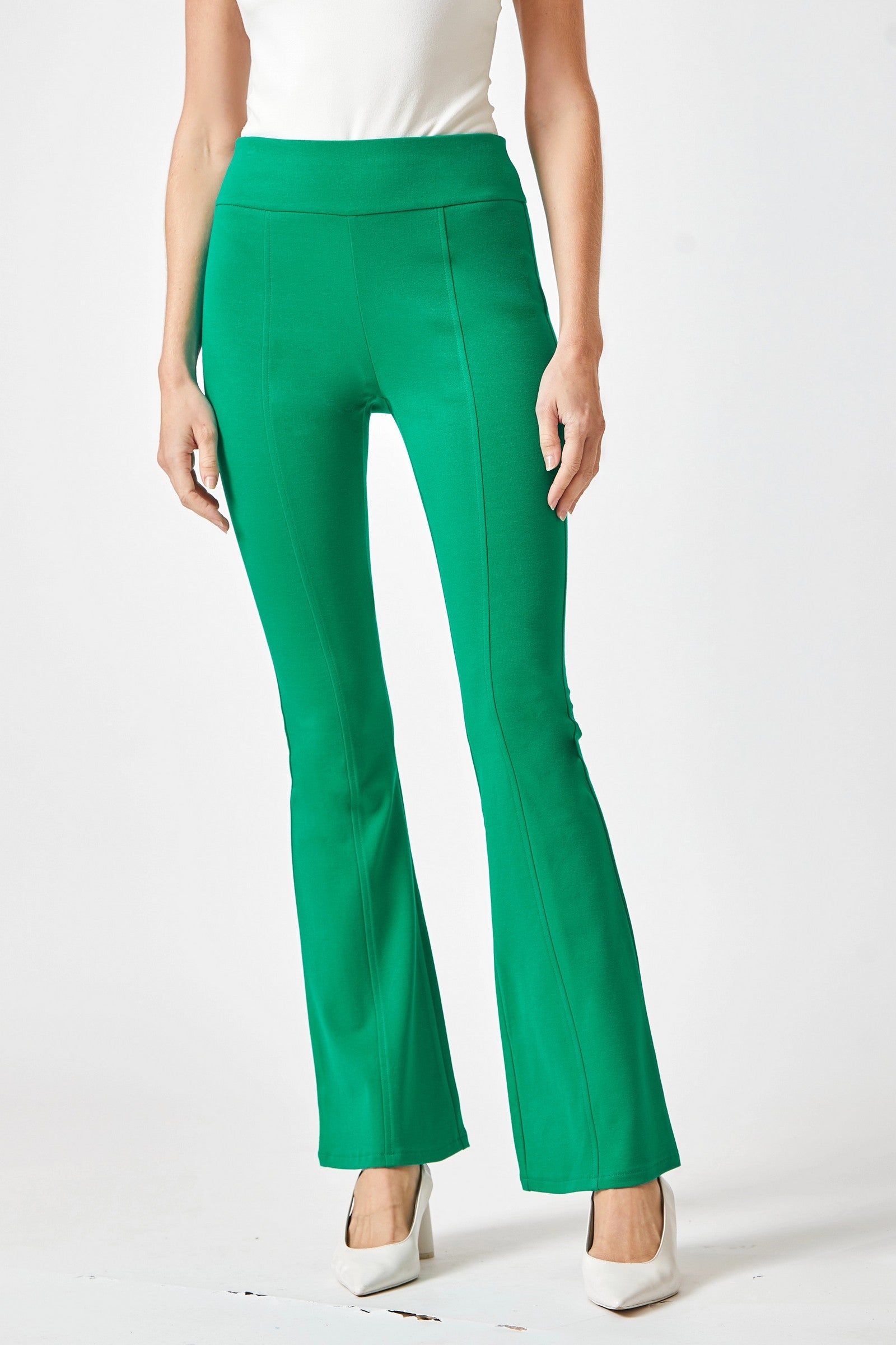 Magic Flare Pants for Women - 11 Vibrant Colors | High Waisted Wide Leg Trousers | Perfect for Casual Wear, Office & Date Nights