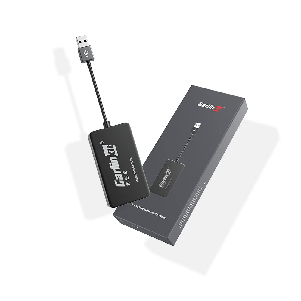Wireless CarPlay Adapter for Android Head Unit 4.4.2+ - Upgrade Version with Built-in APK, Supports Wired/Wireless CarPlay & Android Auto, Online Updates | Perfect for Tesla, Toyota, Honda & More Cars