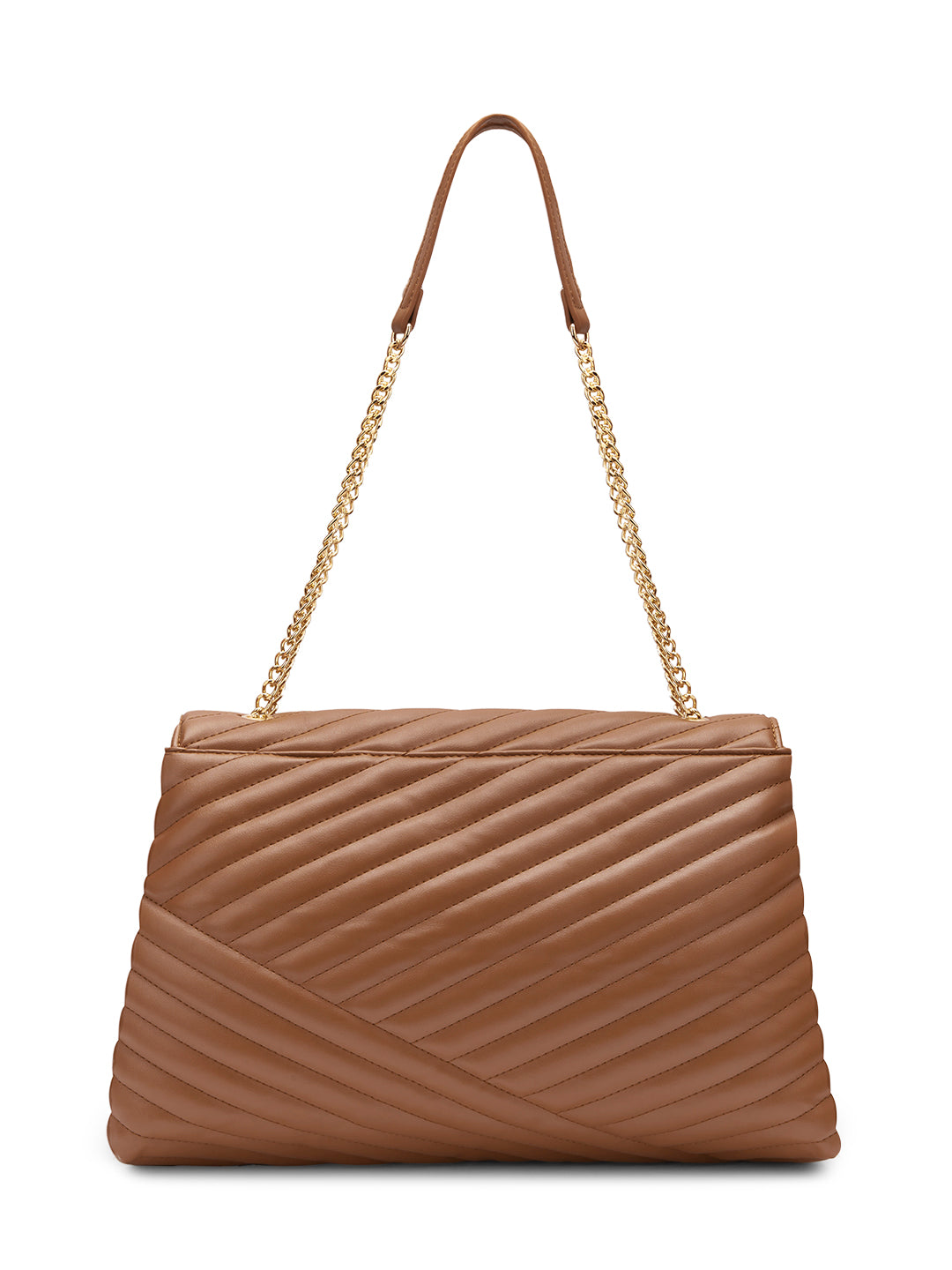 Lavie Signature Denver Large Women's Quilted Flap Satchel Handbag - Stylish Crossbody Purse for Work, Travel & Everyday Use