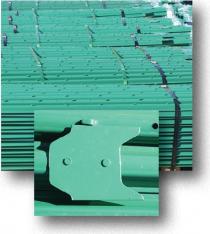 200 Pack Channel Post for Fence and Deck Building - Heavy Duty Plastic Fence Posts for Outdoor Construction and Landscaping Projects