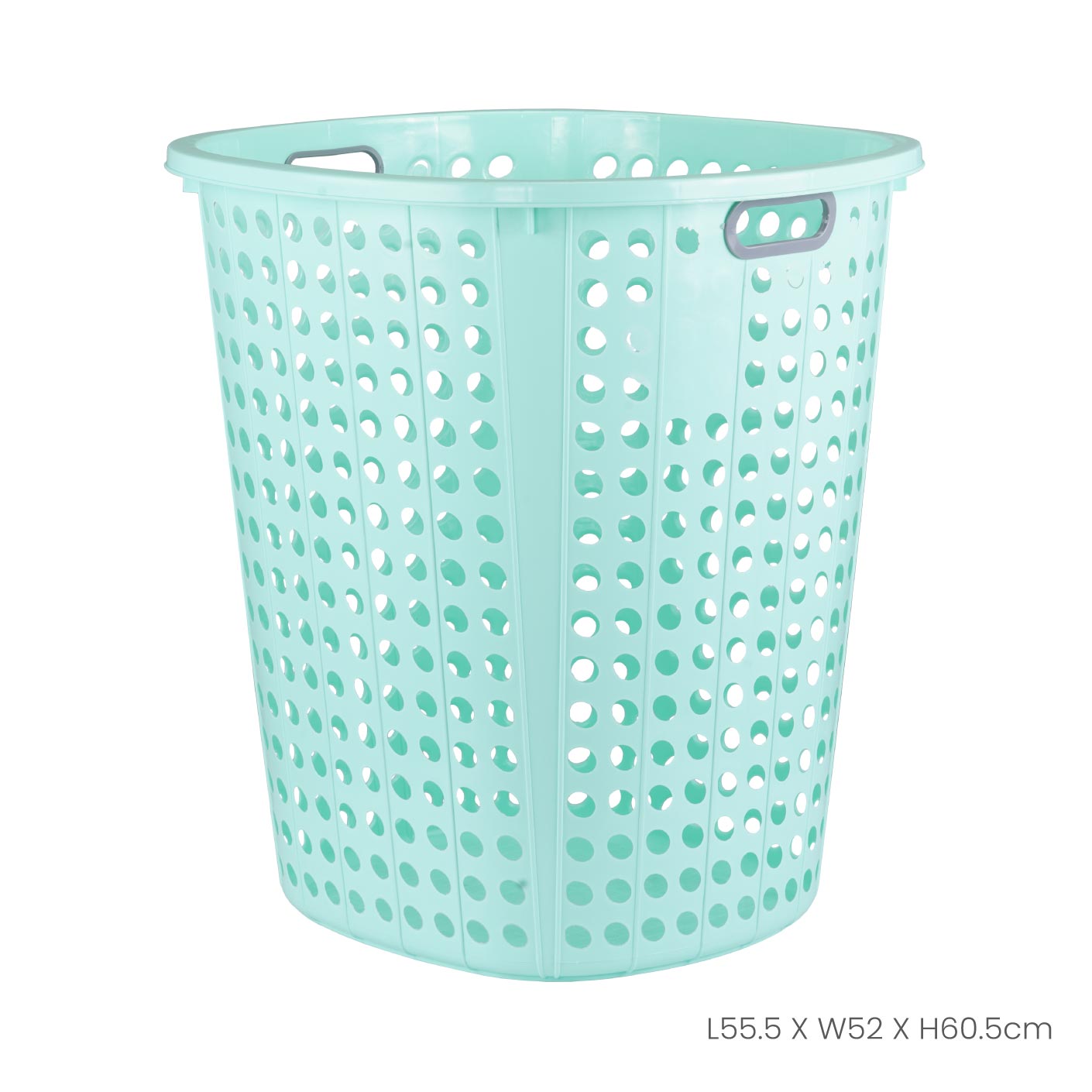 Large Heavy-Duty Laundry Basket with Handles - 43L Capacity for Laundry Room, Dorm, or Closet Organization - Foldable & Space-Saving Storage Solution