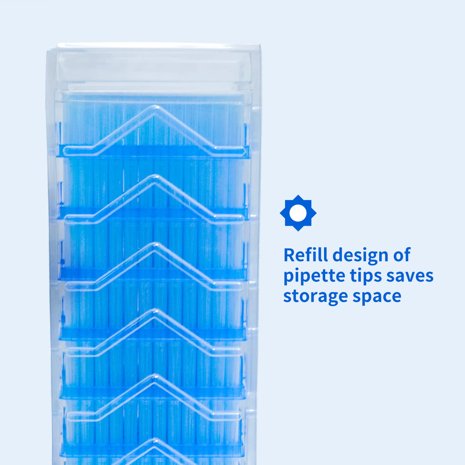 Biologix Lab 10ul Low Retention Universal Pipette Tips - Sterile, Autoclavable, No Filter, 9600-Pack (Made in 100,000 Cleanroom) - Ideal for PCR, Cell Culture & Molecular Biology Experiments