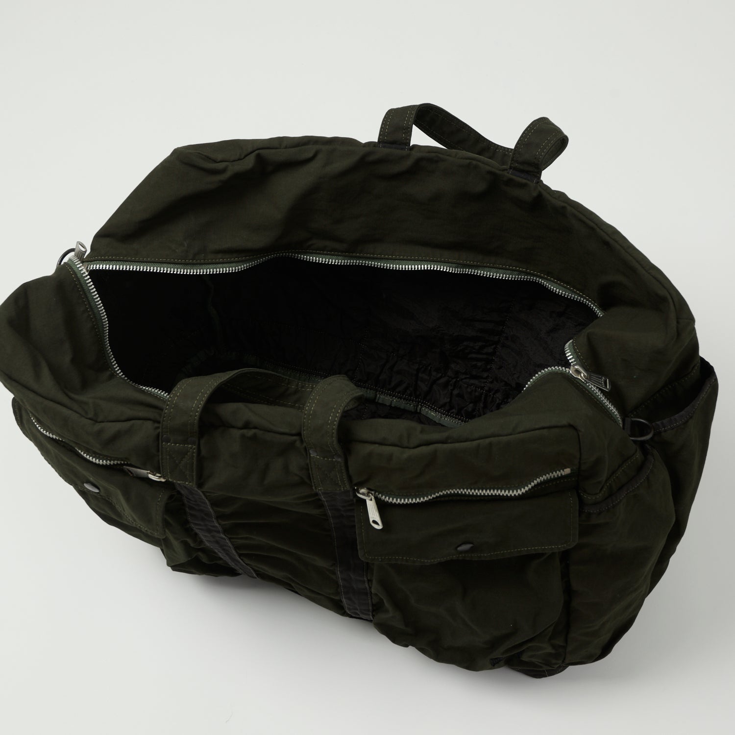 Porter Yoshida & Co. Large Crag 2-Way Boston Bag in Khaki - Stylish Durable Travel & Work Tote for Commuters & Business Professionals