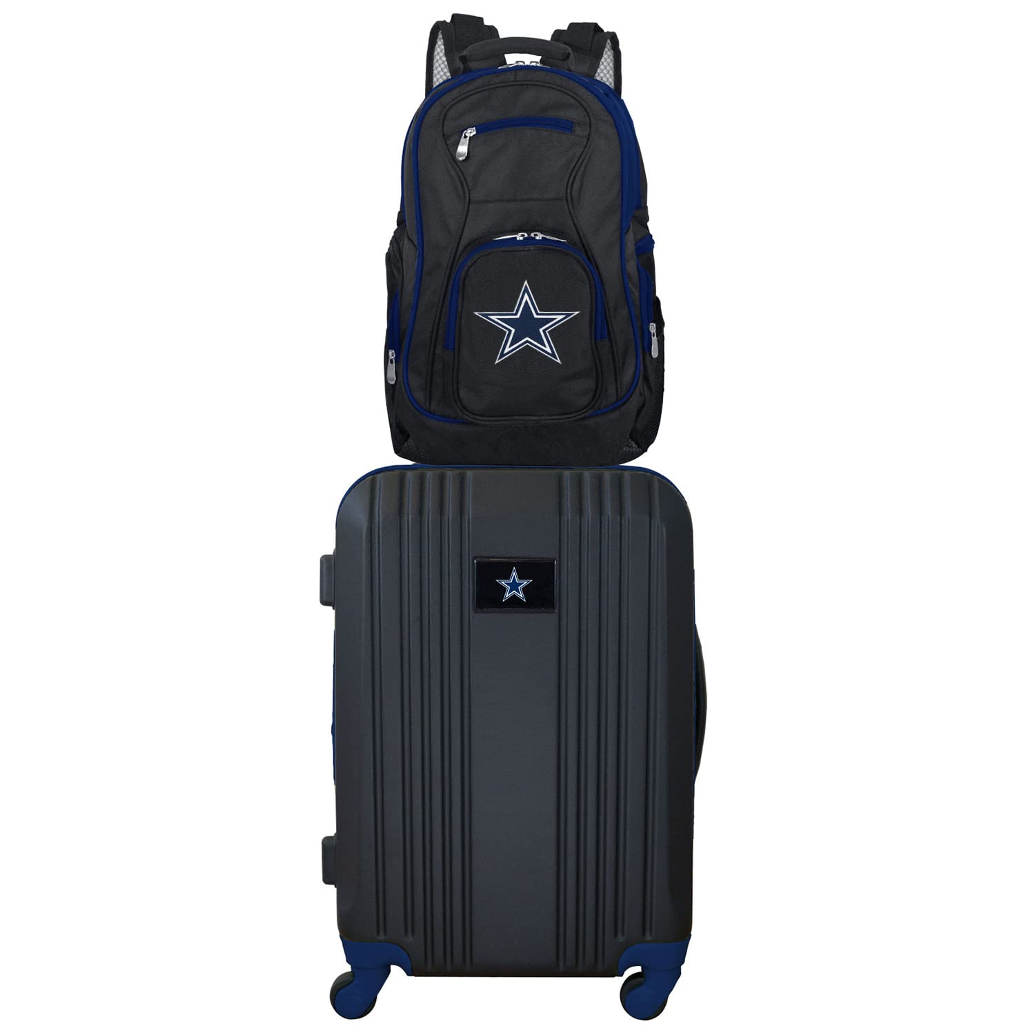 NFL 2-Piece Luggage Set - Durable Travel Suitcase with Wheels for Men & Women - Perfect for Airplane Carry-On & Road Trips