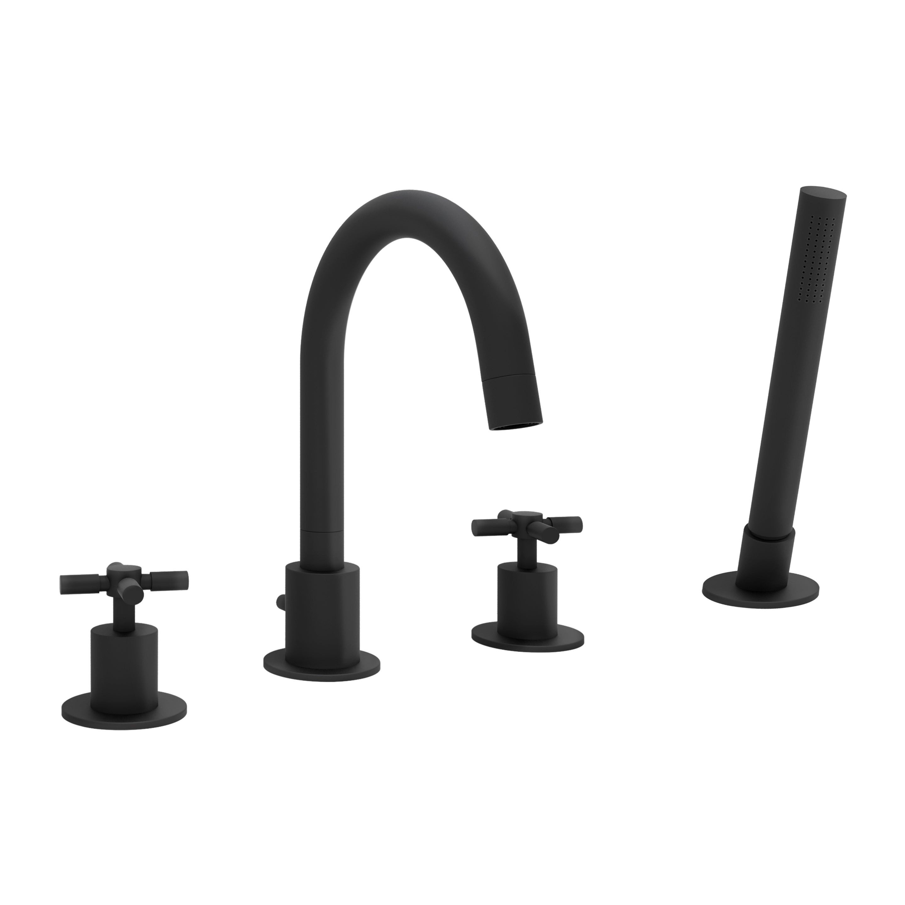 Prima 4 Color Series Matte Black Bathroom Tub Faucet - Modern Matte Finish Bathtub Water Tap for Bathroom Renovation & Spa Style Upgrade