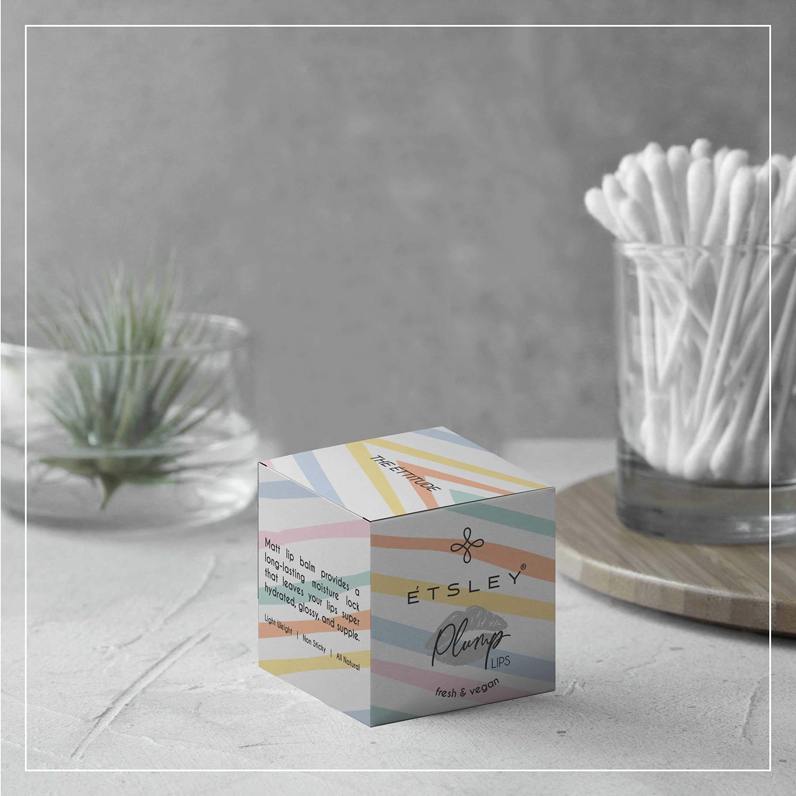 Plump Lips Cherry Berry Matt Lip Balm - Hydrating & Long-Lasting Lip Care for Soft, Smooth Lips - Perfect for Daily Use, Makeup Prep & On-the-Go Moisture