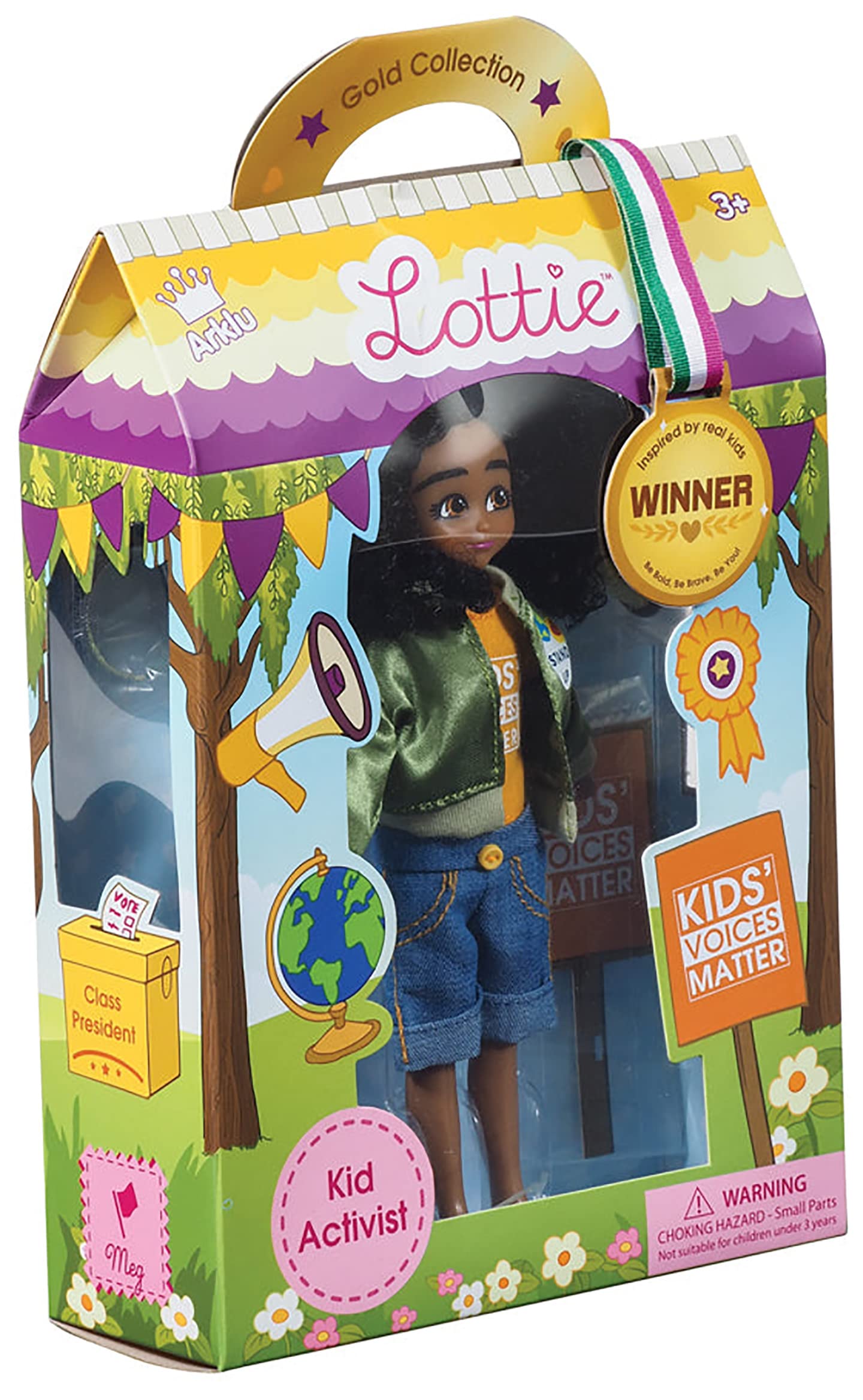 Lottie Activist Doll for Kids - Inspiring Black Doll for Girls & Boys - Play & Learn