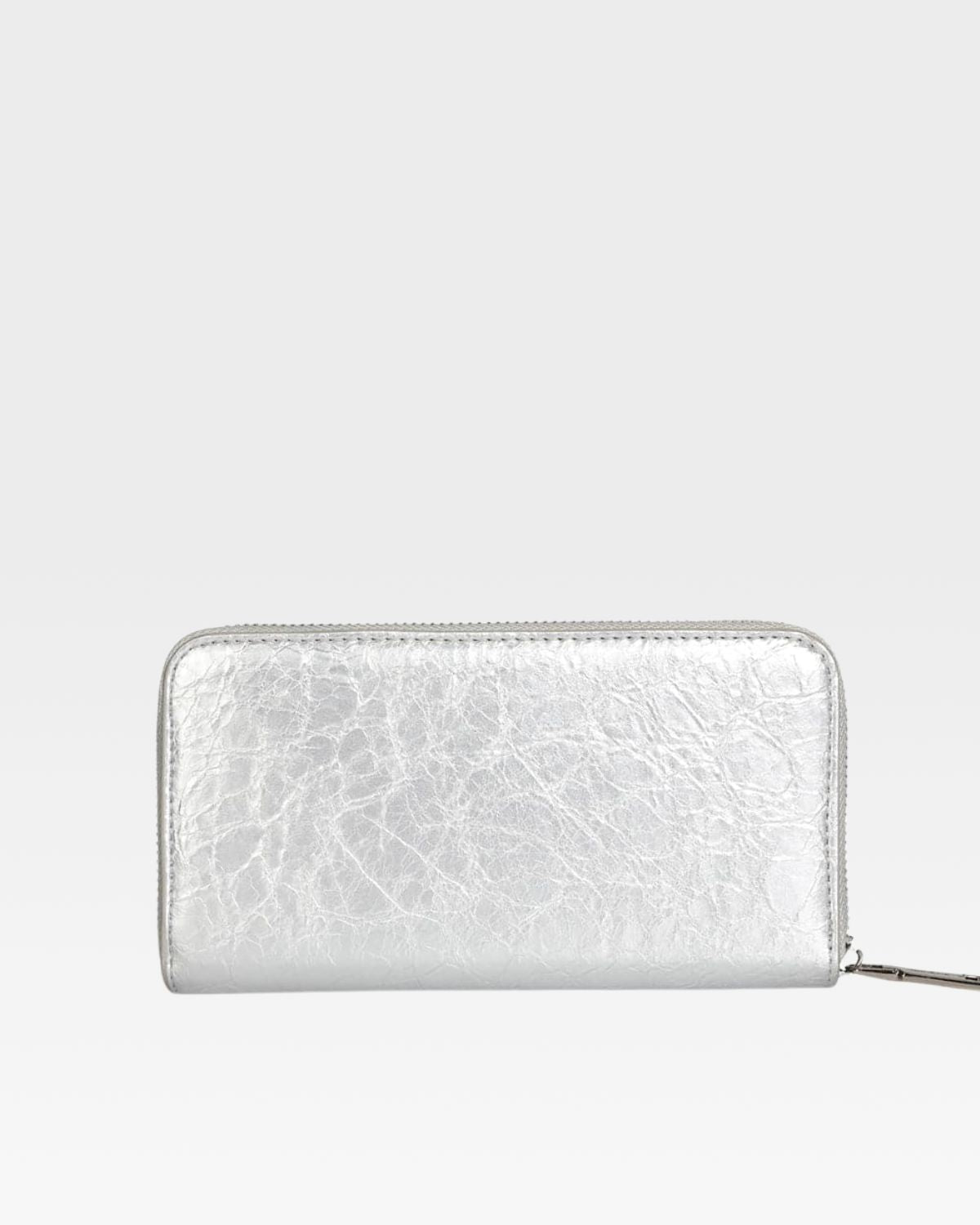Silver Clutch Wallet for Women - Slim RFID Blocking Credit Card Holder - Perfect for Parties, Travel & Everyday Use