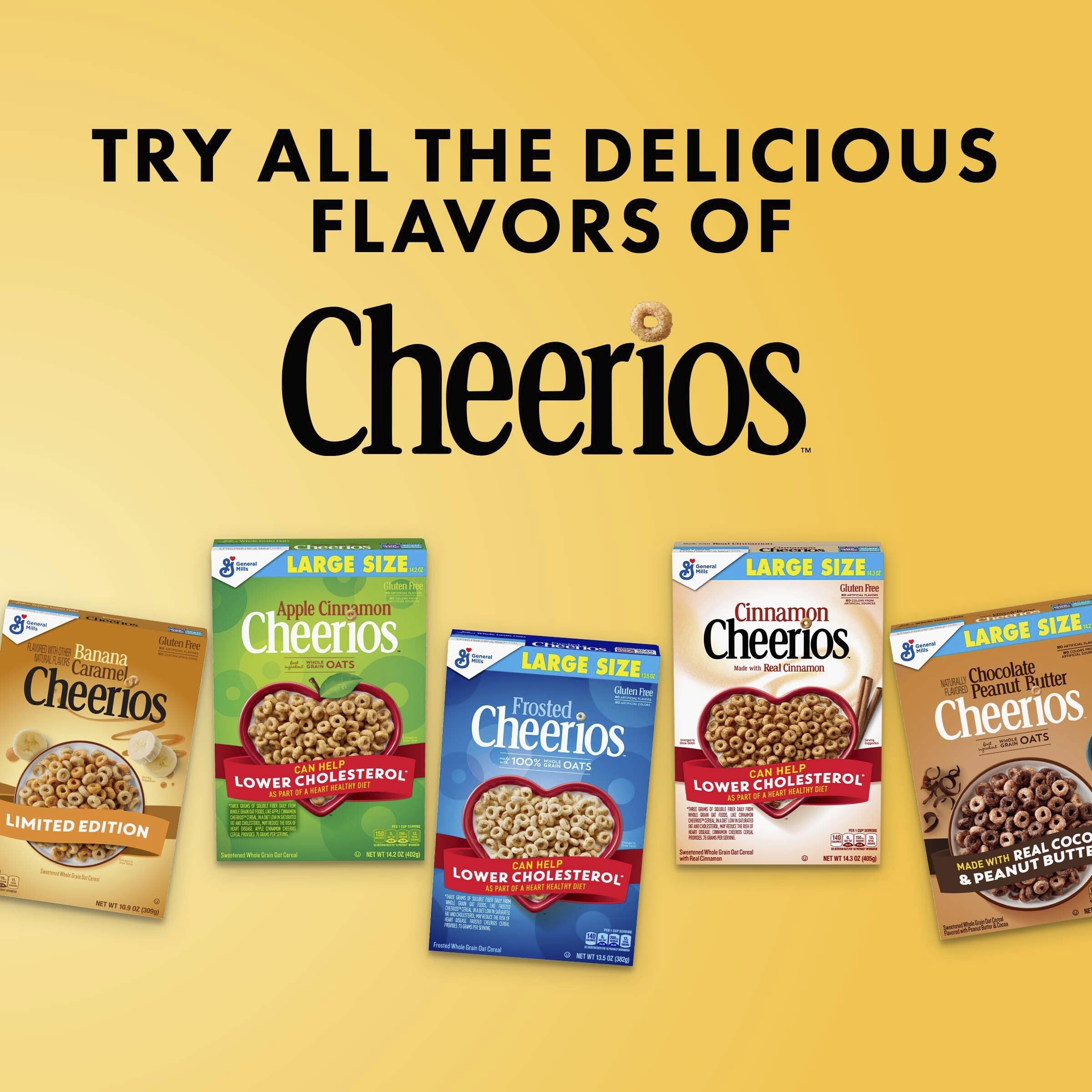 Cheerios Breakfast Cereal Bulk Pack - 29 Oz (Pack of 4) | Whole Grain Oats, Gluten Free | Perfect for Family Breakfast, School Lunches & Office Snacks