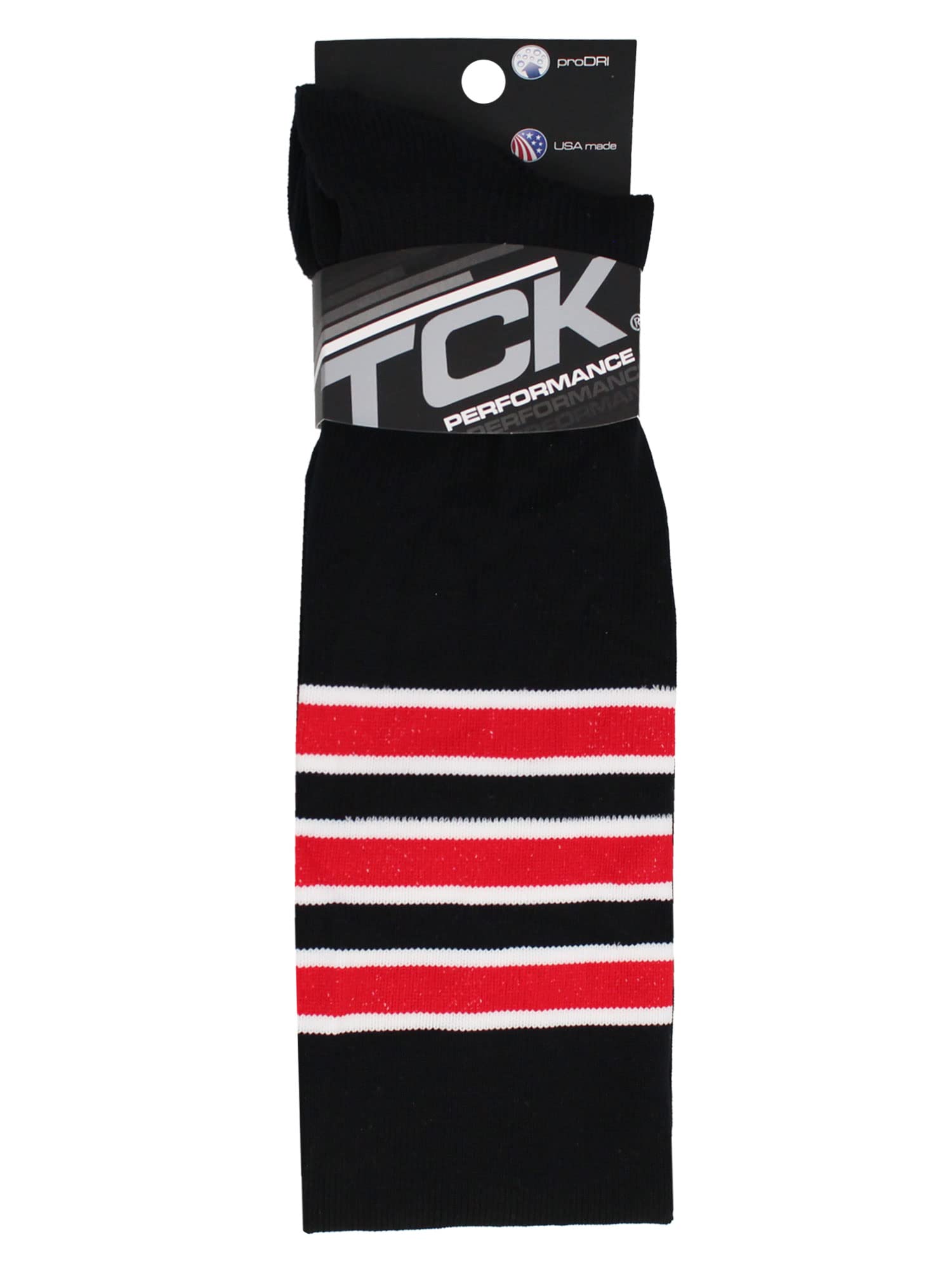 TCK Dugout Striped Over the Knee Baseball Socks - Extra Long Knee High Socks for Boys, Girls, Men & Women - Perfect for Baseball, Softball, Sports & Casual Wear
