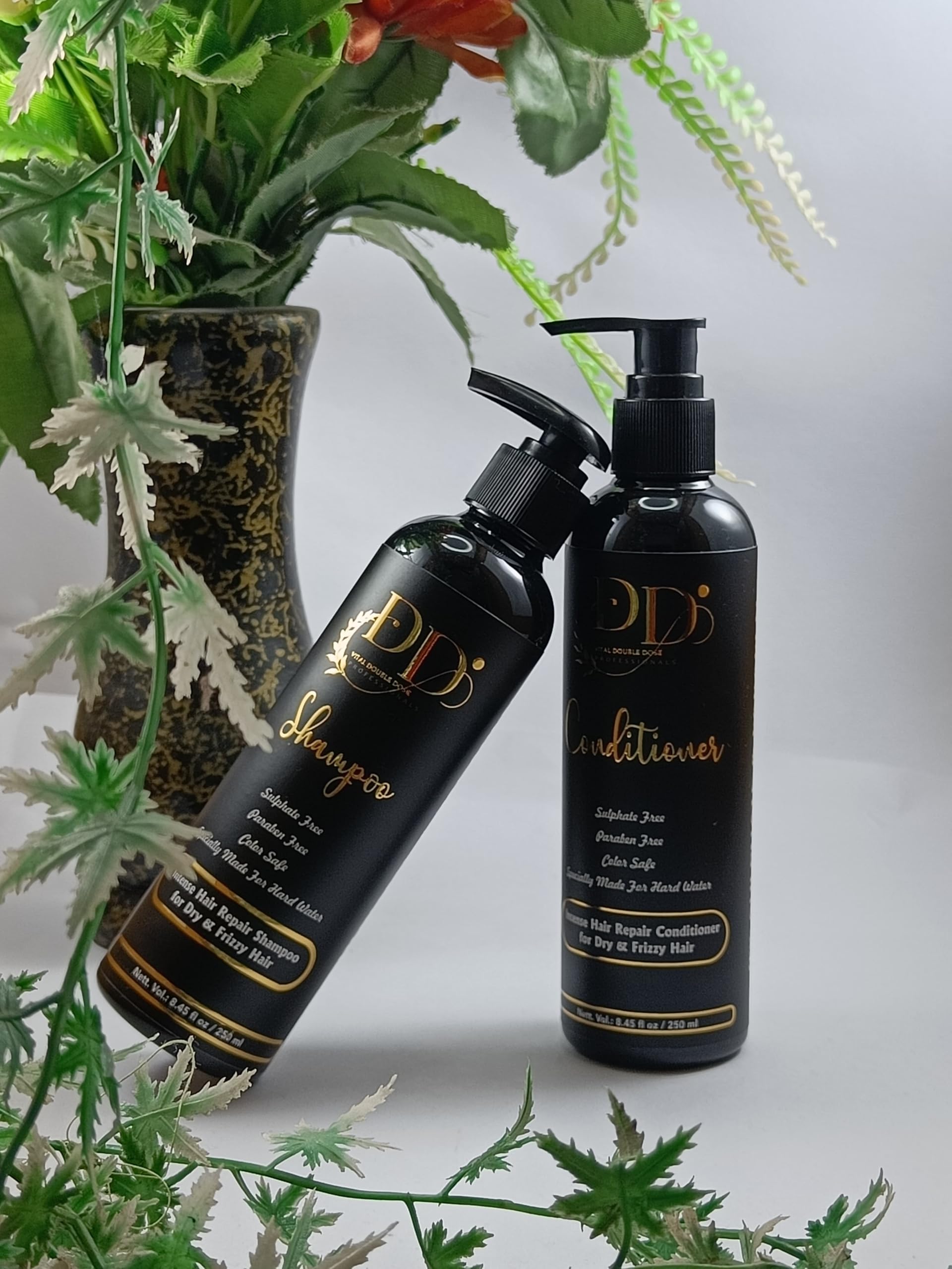 **Sulfate-Free & Paraben-Free Shampoo and Conditioner Set (250ml Each) – Color-Safe, Hard Water Formula for Healthy Hair – Ideal for Dry, Damaged Hair & Daily Use**