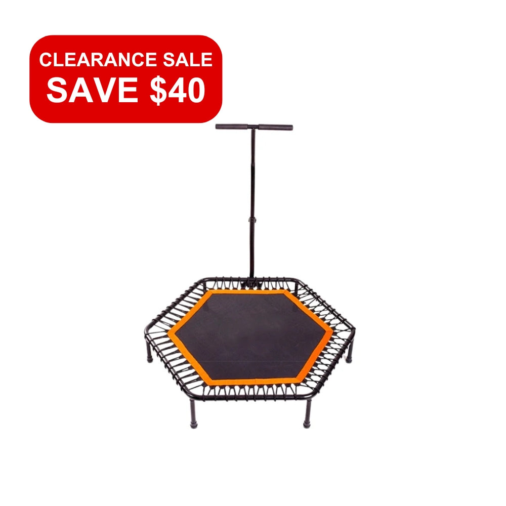 FITLAB Mini Trampoline for Adults & Kids - Portable Rebounder for Home Fitness, Exercise & Weight Loss - Perfect for Indoor Workouts & Cardio Training
