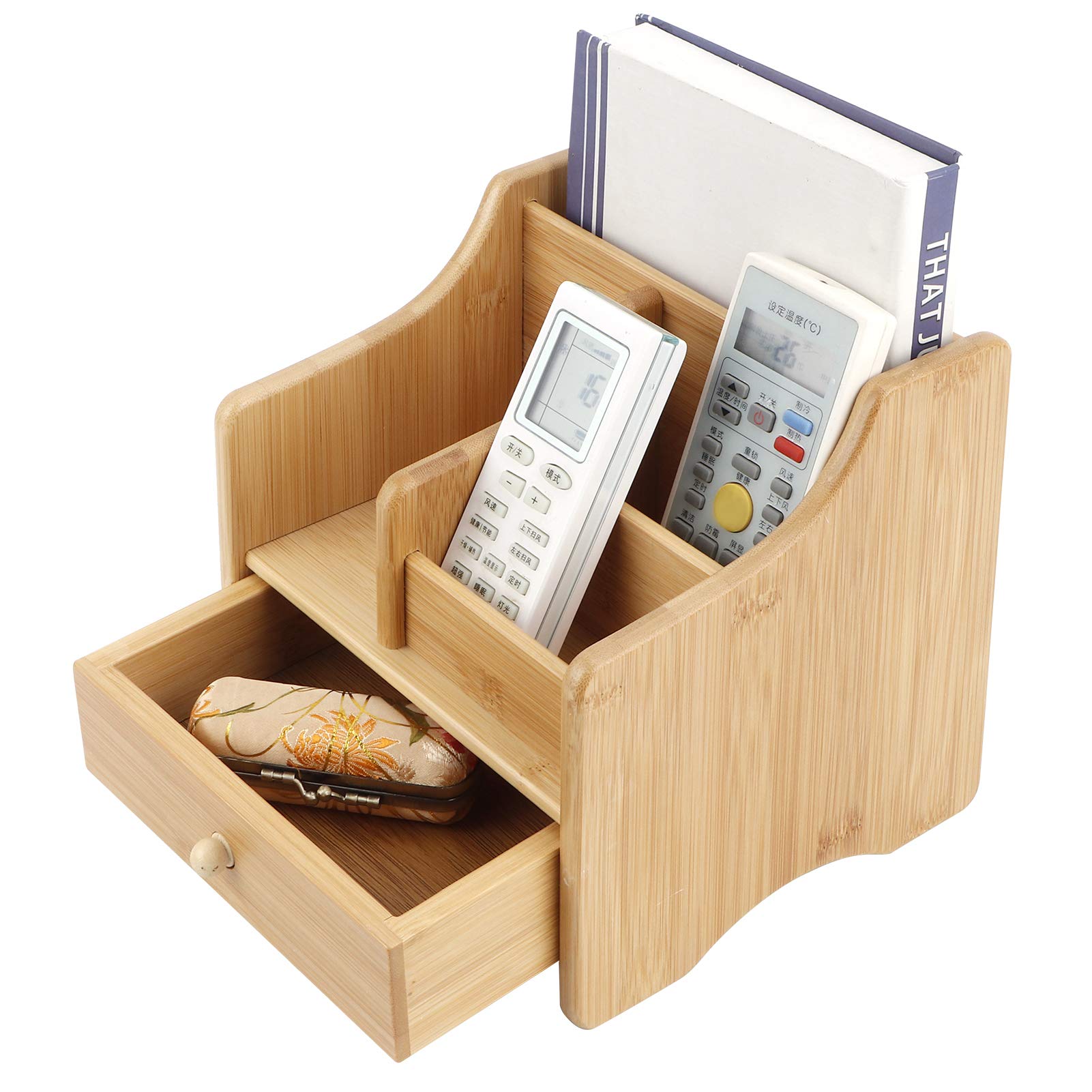 Modern 2-Tier Desk Storage Box with Drawer - Multifunctional Organizer for Office Supplies, Toiletries, Crafts & Notepads | Perfect for Home Office, Dorm Room & Workspace Organization