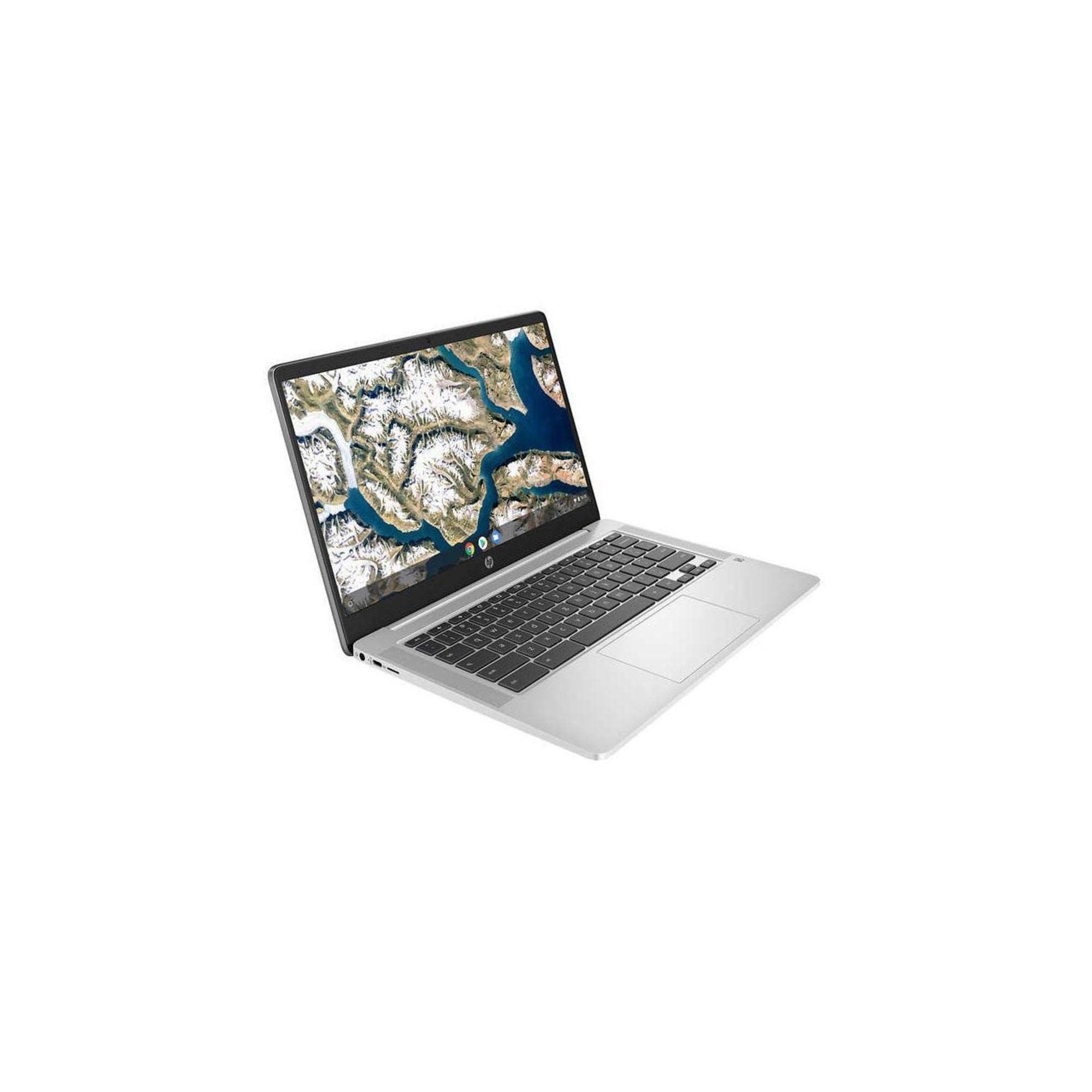 HP Chromebook 14a-na0023cl - Intel Celeron N4000, 4GB RAM, 64GB eMMC Storage, Includes Wireless Mouse - Lightweight Laptop for Students, Remote Work & Home Office Use