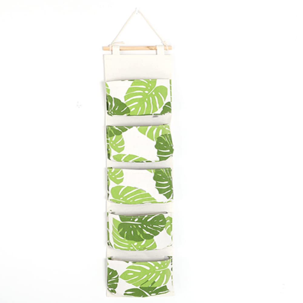 TopHomer 5-Pocket Wall Hanging Closet Organizer - Space Saving Storage Bag for Bedroom, Bathroom & Closet - Perfect for Clothes, Towels & Accessories Organization