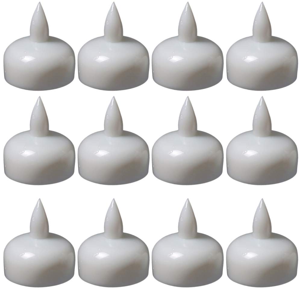 Healifty 12 Pack LED Floating Candles - Waterproof Battery Operated Tea Lights for Pool, Wedding, Party & Home Decor - Romantic Ambiance Lighting