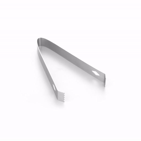 Premium Stainless Steel Ice Tongs for Cocktails - 6.25