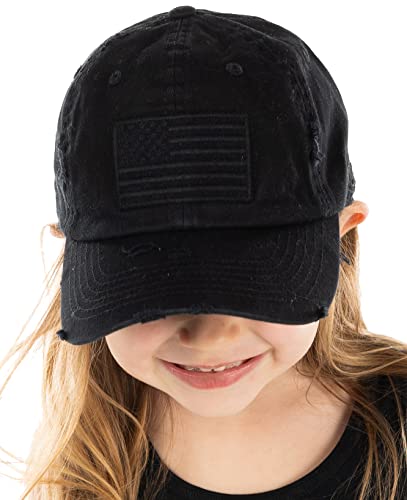 American Flag - Black (Ages 2-5)