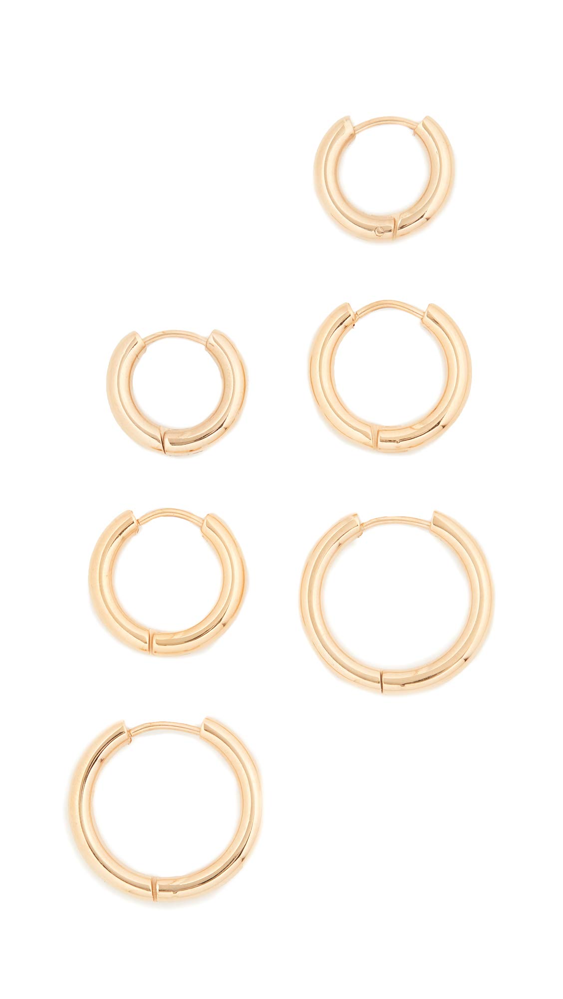 SHASHI Women's Triple Hoop Earrings - Trendy Gold Plated Dangle Hoops for Everyday Wear, Date Night & Special Occasions