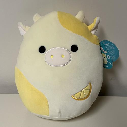 11'' Squishmallows Dagmar The Lemon Cow Plush Toy - Soft Yellow & White Stuffed Animal for Kids, Collectors | Perfect for Cuddling, Room Decor, Gifts & Stress Relief