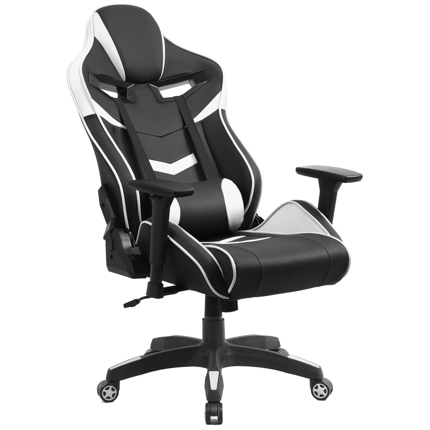 PRO X Series 0117 Ergonomic Gaming Chair - Black & White - High Back Racing Style for PC & Console Gamers - Perfect for Esports, Streaming & Office Work