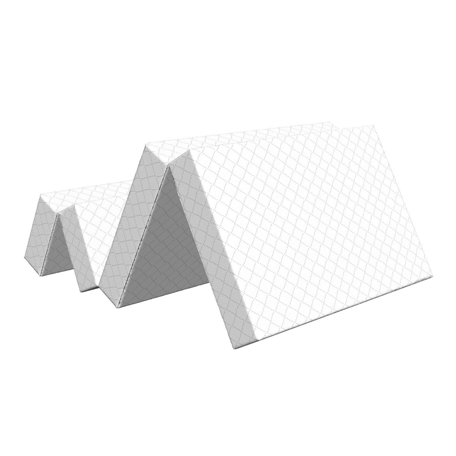 Ambesonne Geometric Foldable Mattress - Modern Dotted Squares Design, 74.8