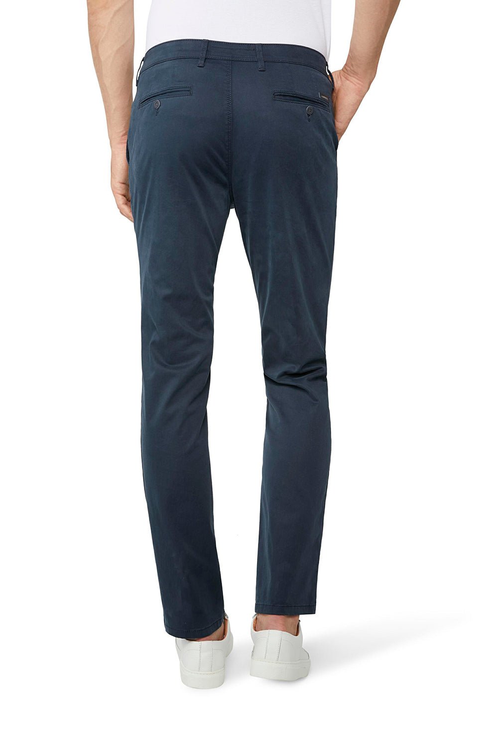 GARDEUR Benito Modern Chino Pants for Men - Slim Fit Stretch Navy Blue Casual Trousers | Office Wear, Business Casual & Everyday Outfits