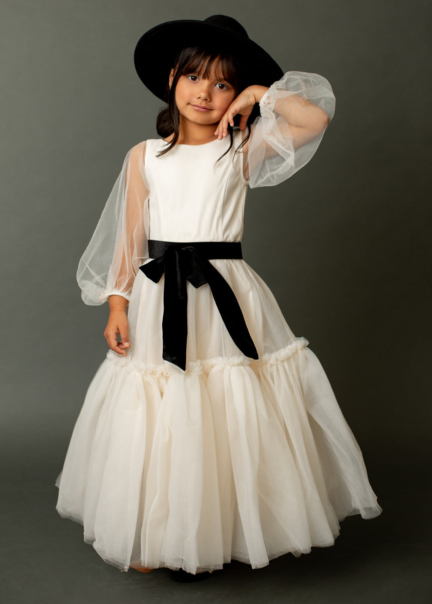 Elegant Cream Tianna Dress for Women - Perfect for Weddings, Parties & Special Occasions