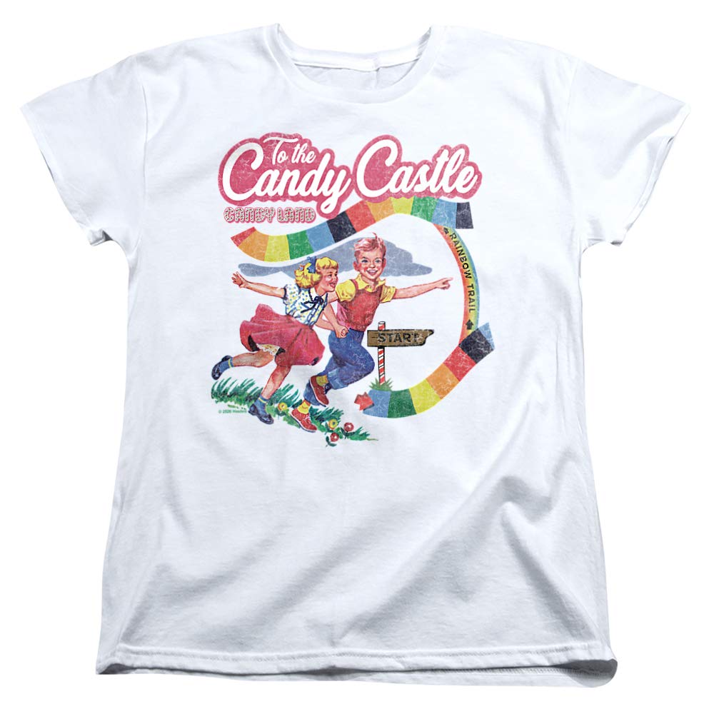 Candy Land to The Candy Castle Women's Graphic T-Shirt - Cute Casual Tee for Theme Parks, Gaming Events & Everyday Wear