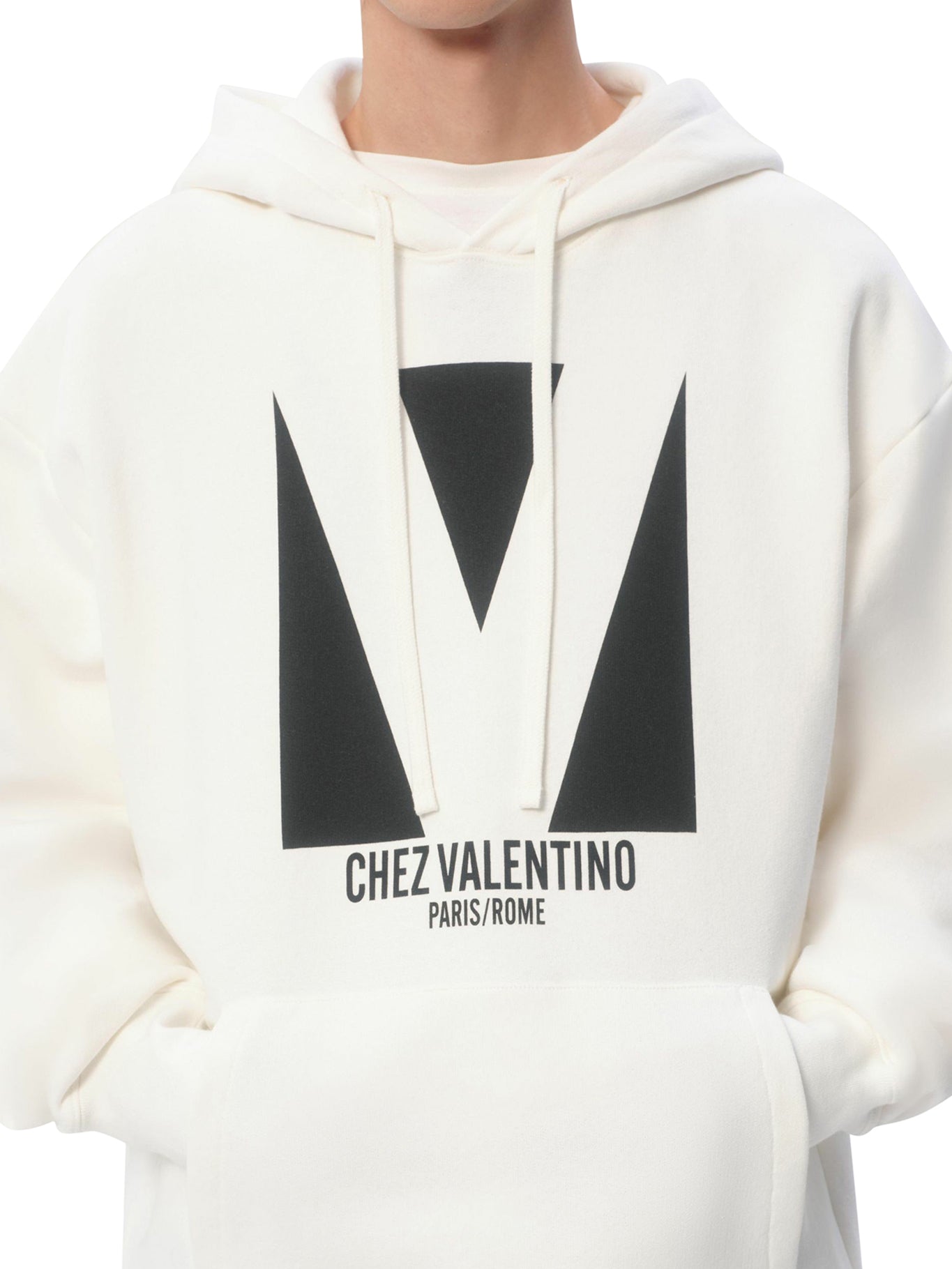 Valentino Print Cotton Hoodie for Men & Women - Soft & Comfortable Pullover for Casual Wear, Street Style & Loungewear