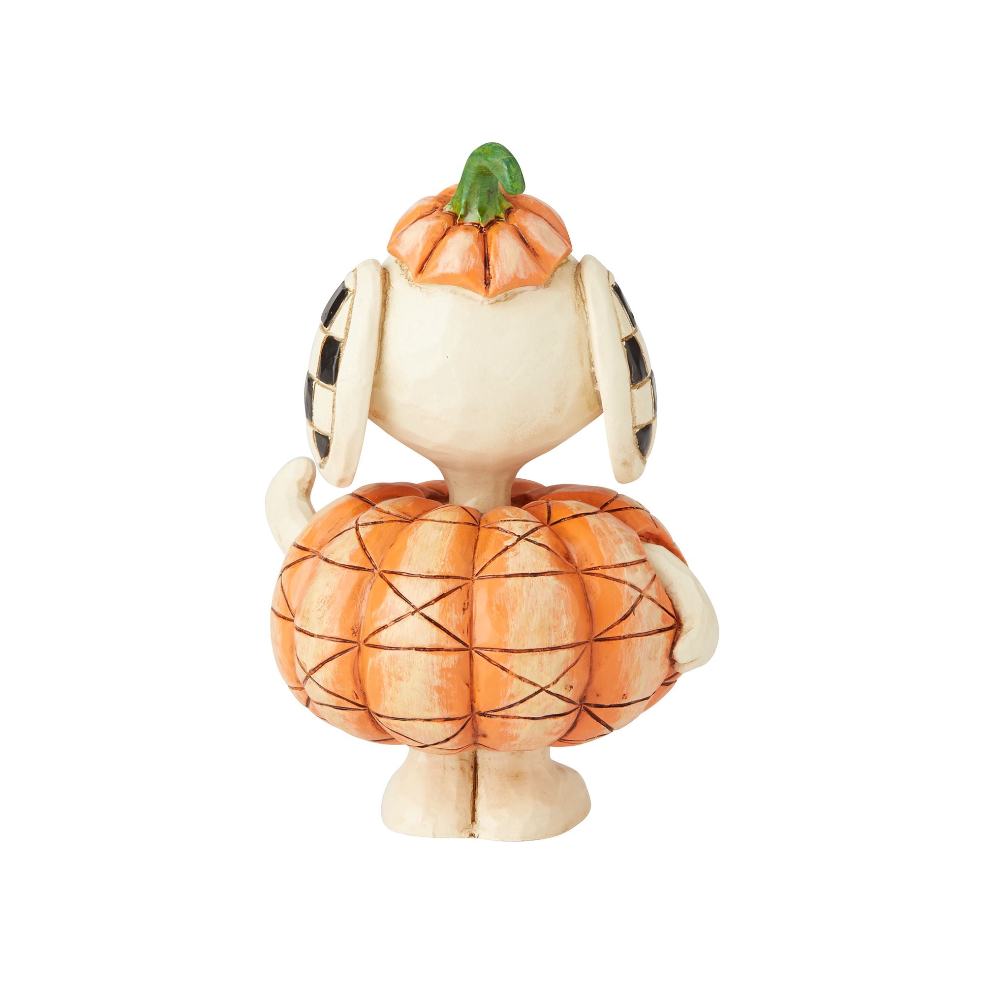 Snoopy Pumpkin Mini Figurine - Cute Peanuts Collectible for Halloween Decor, Desk Display & Gift Ideas