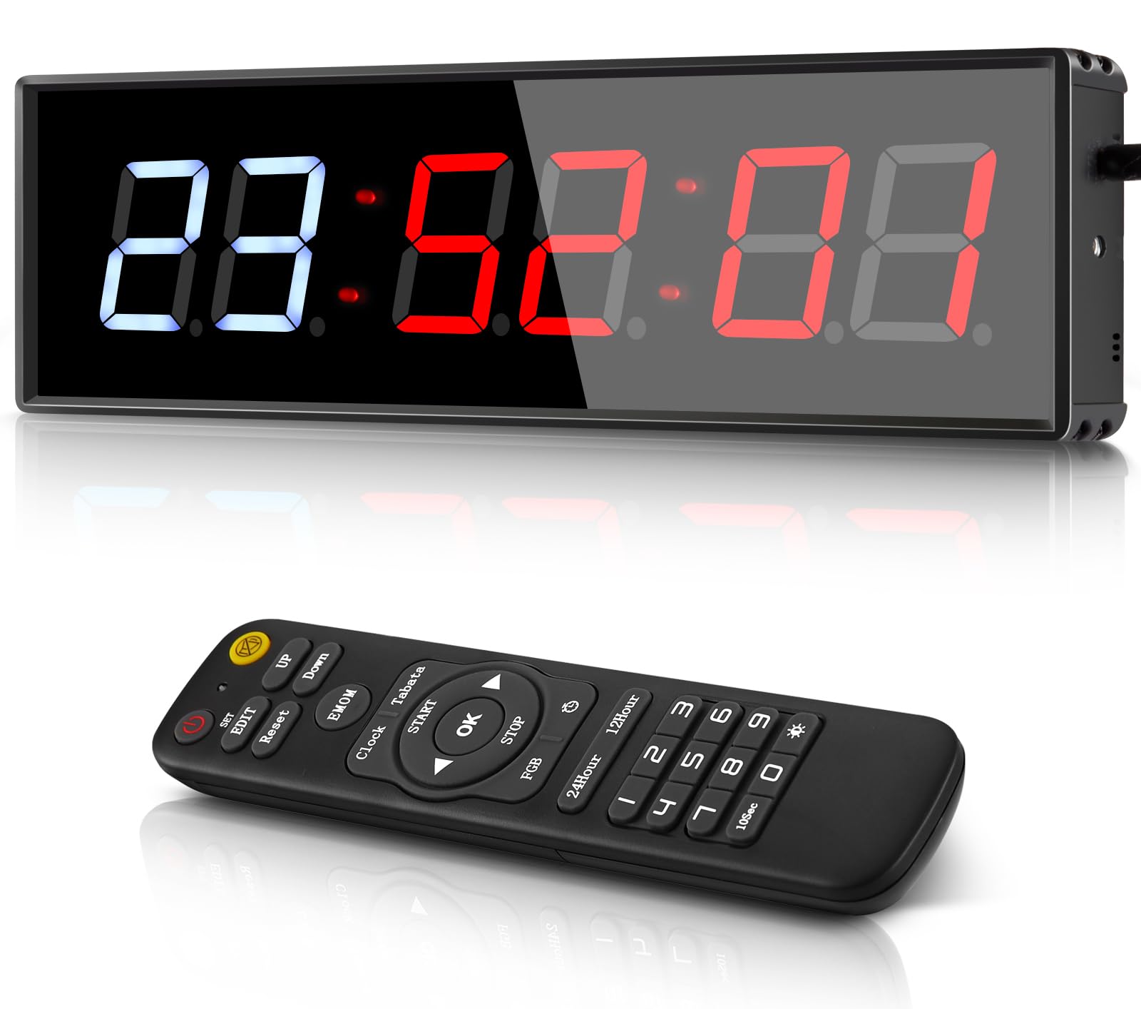 PELLOR Digital Wall Clock with Timer - 1.5