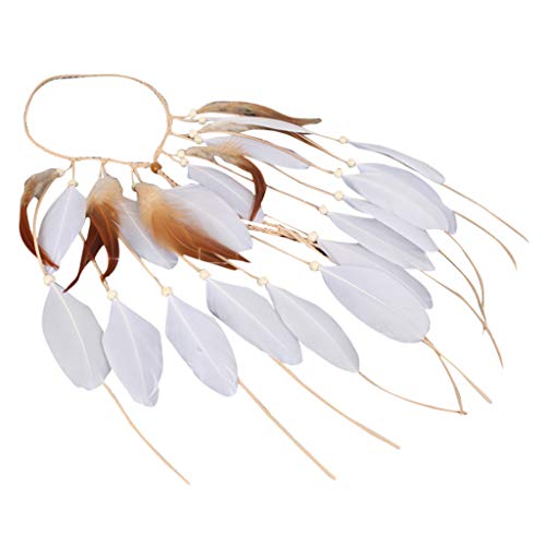 Peacock Bohemian Headband for Women - Elegant Hair Hoop Band & Hair Accessories - Perfect for Running, Yoga, and Casual Wear