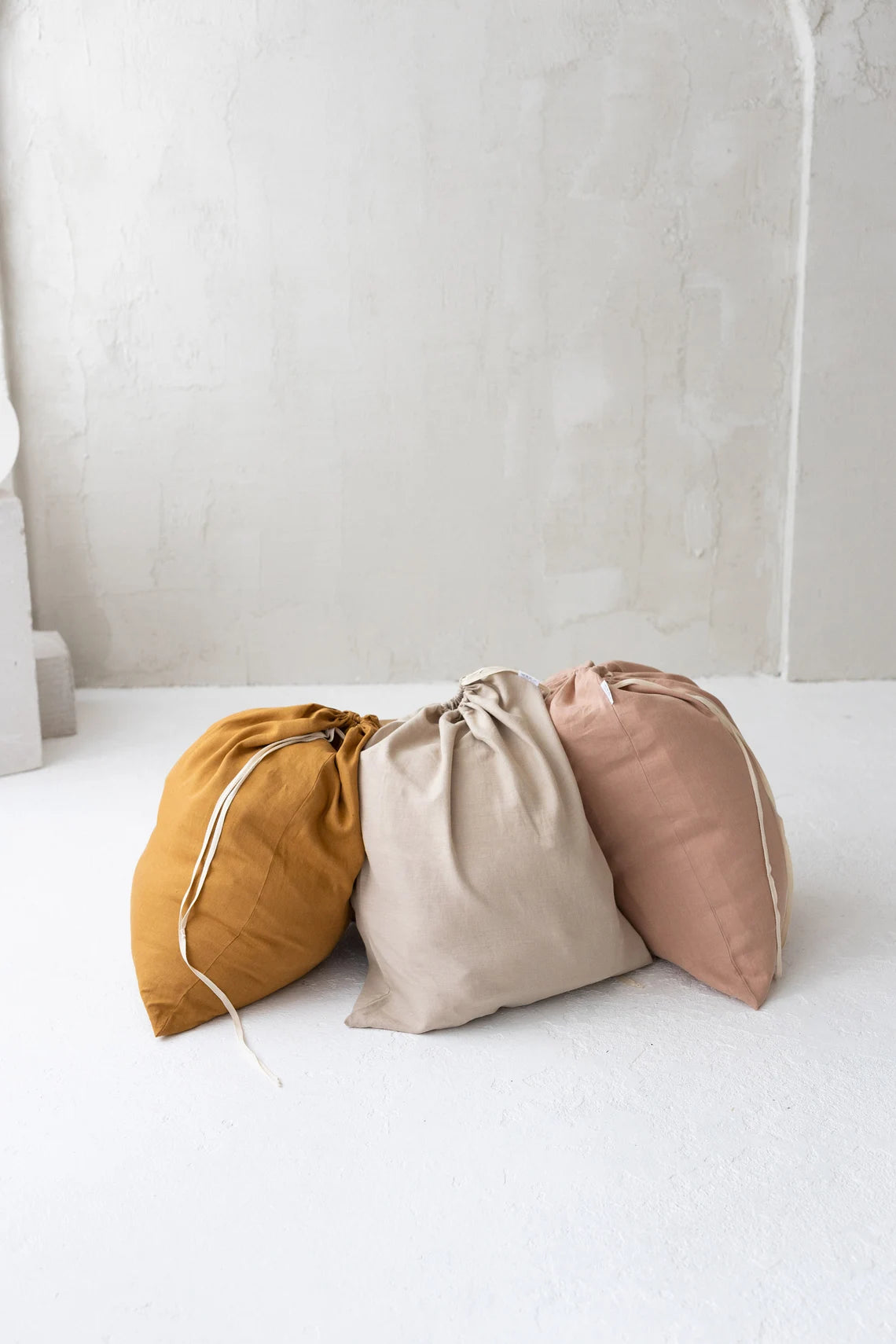 Premium Linen Laundry Bag - Breathable & Durable Hamper with Multiple Color Options | Perfect for Travel, Gym, College Dorm & Home Organization