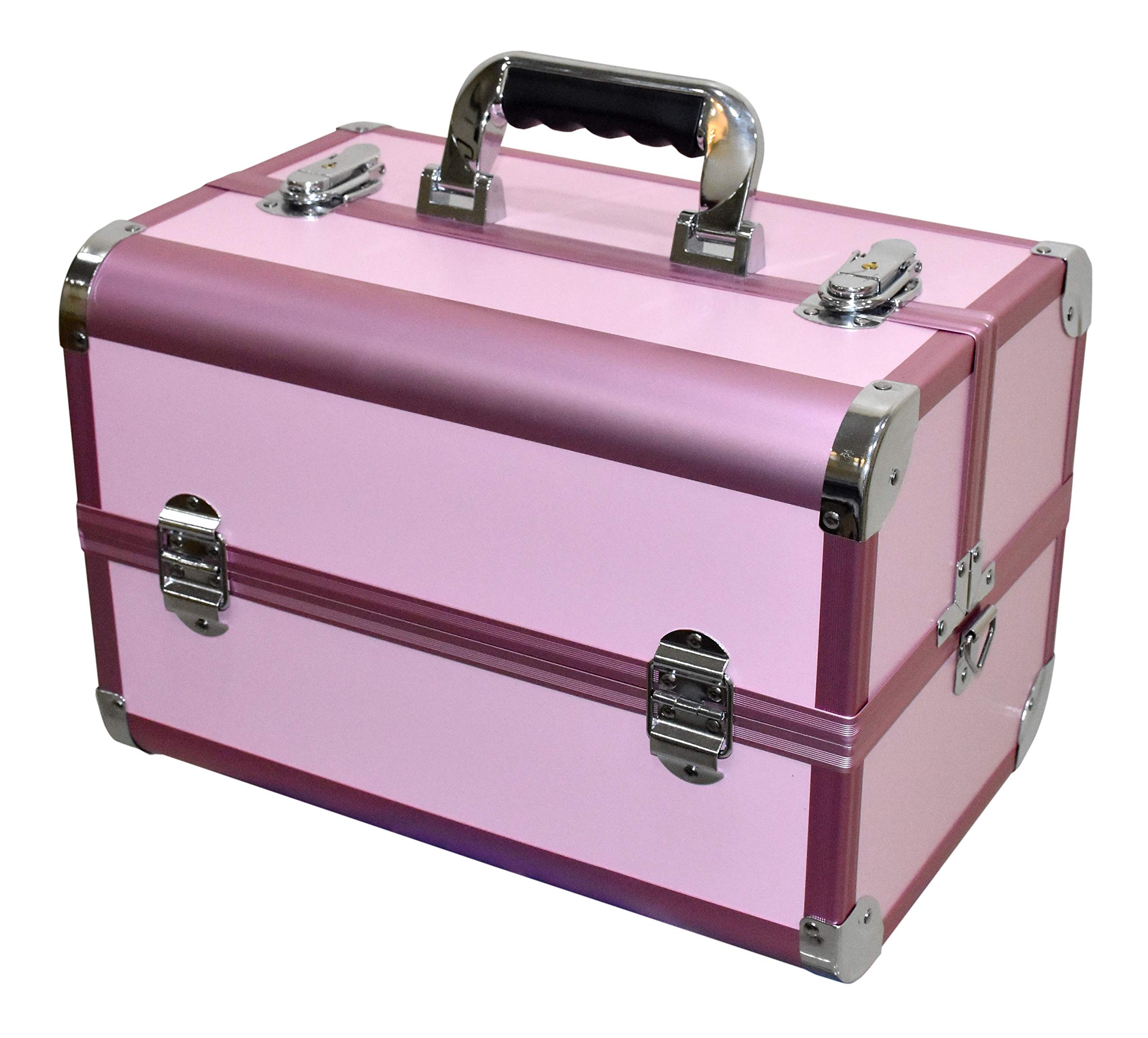 Pride Star Professional Vanity Box - Premium Makeup Organizer with Mirror for Home & Travel | Perfect for Cosmetics, Jewelry & Beauty Essentials Storage
