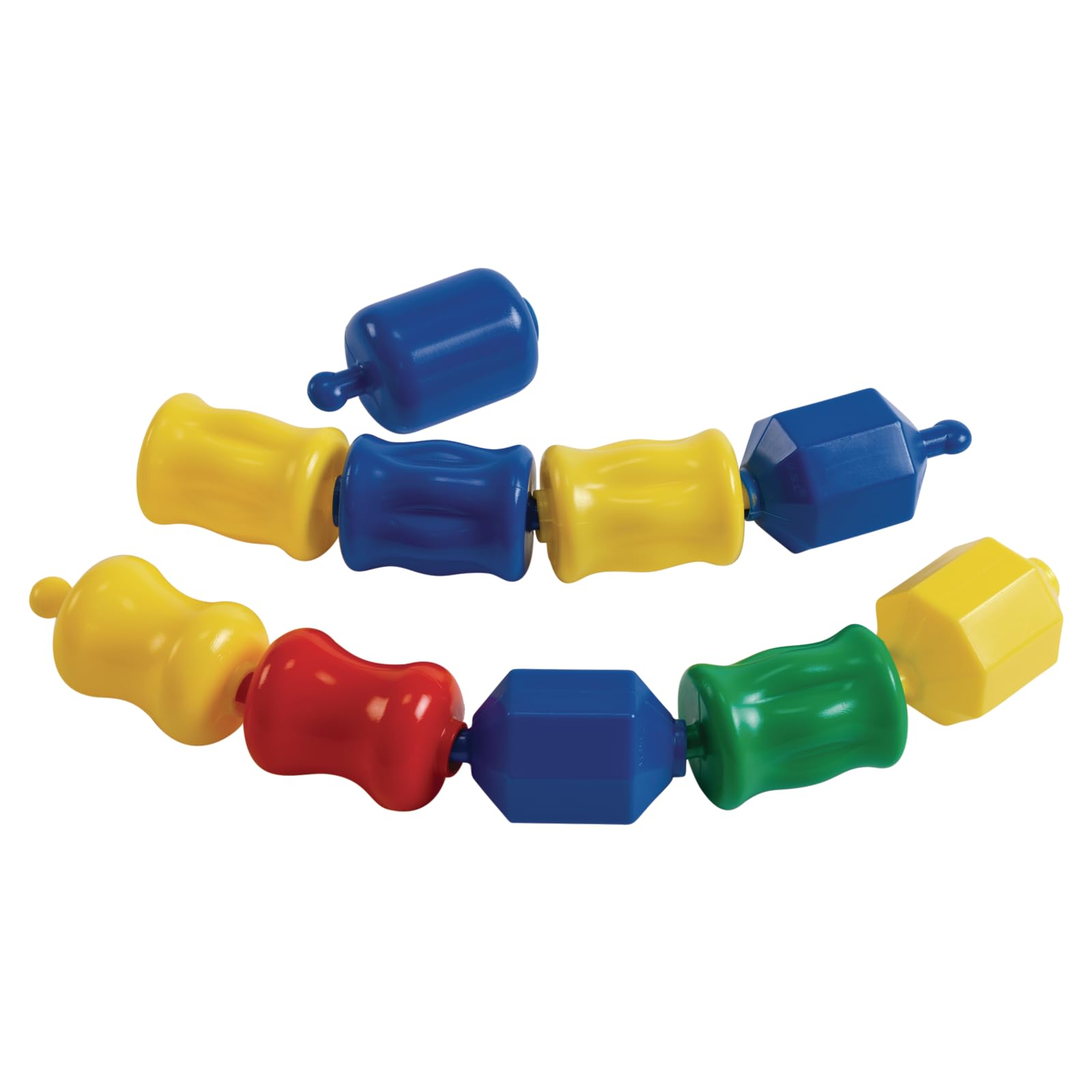 Excellerations Early STEM Learning Toy - 28-Piece Snap Lock Beads Set for Toddlers | Connecting & Linking Pop Beads in Storage Bin | Fine Motor Skills Development | Perfect for Preschool Classroom & Home Playtime