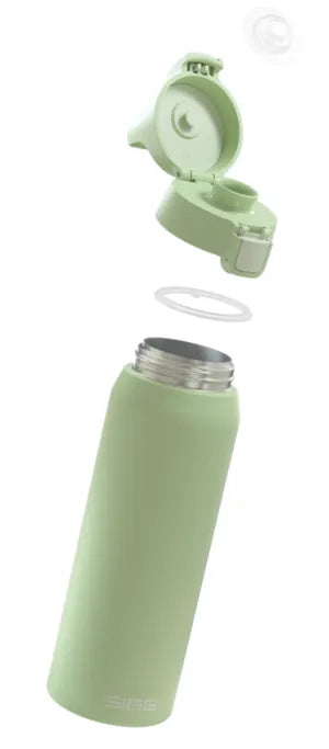 SIGG Shield Therm One 1.0L Insulated Water Bottle - Eco Green | BPA-Free, Leak-Proof, Temperature Retention | Perfect for Hiking, Gym & Outdoor Activities