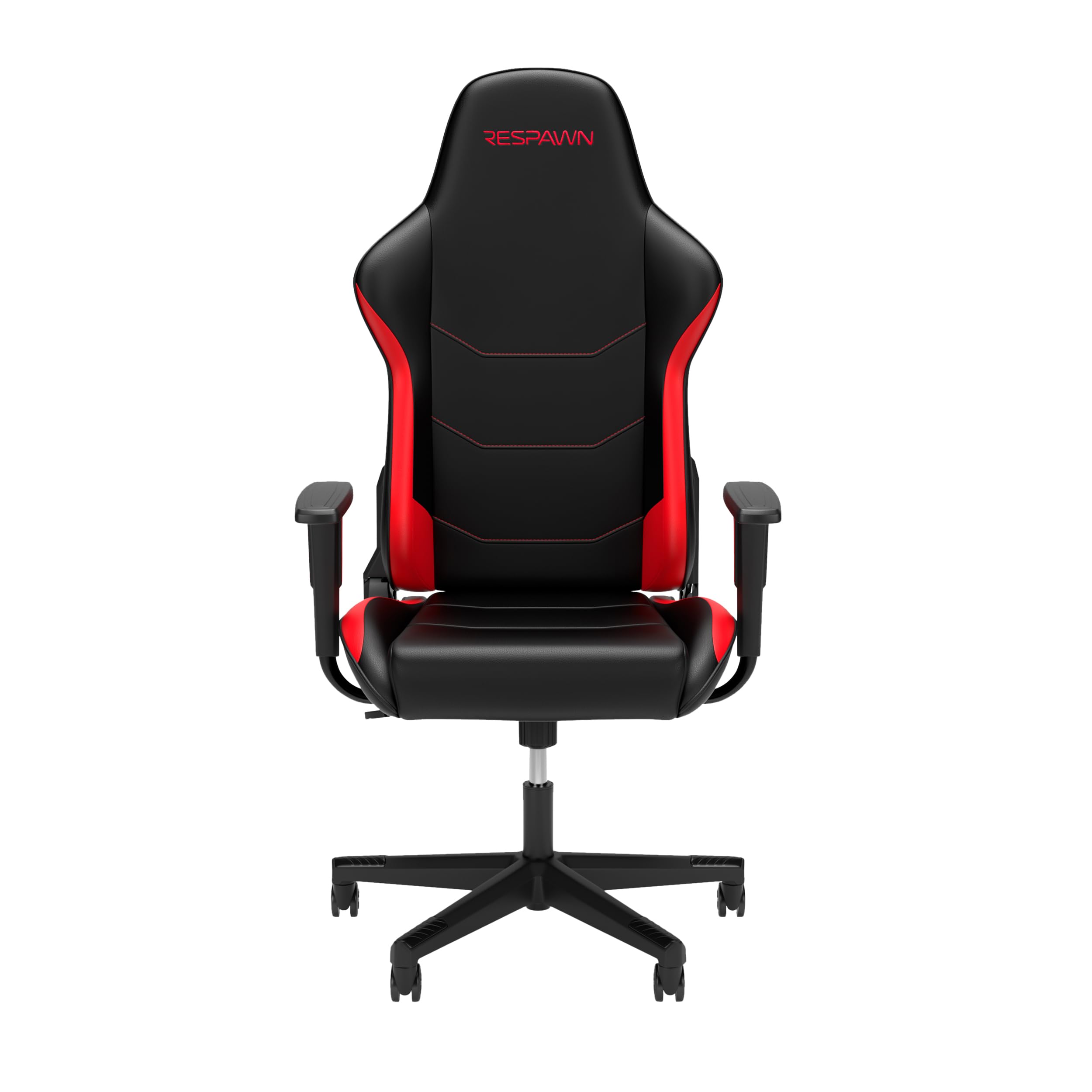 RESPAWN 110 Ergonomic Gaming Chair - Adjustable PC Computer Office Chair with Headrest, 135 Degree Recline & Angle Lock for Adults (Red) - Perfect for Esports, Streaming & Home Office Workspace