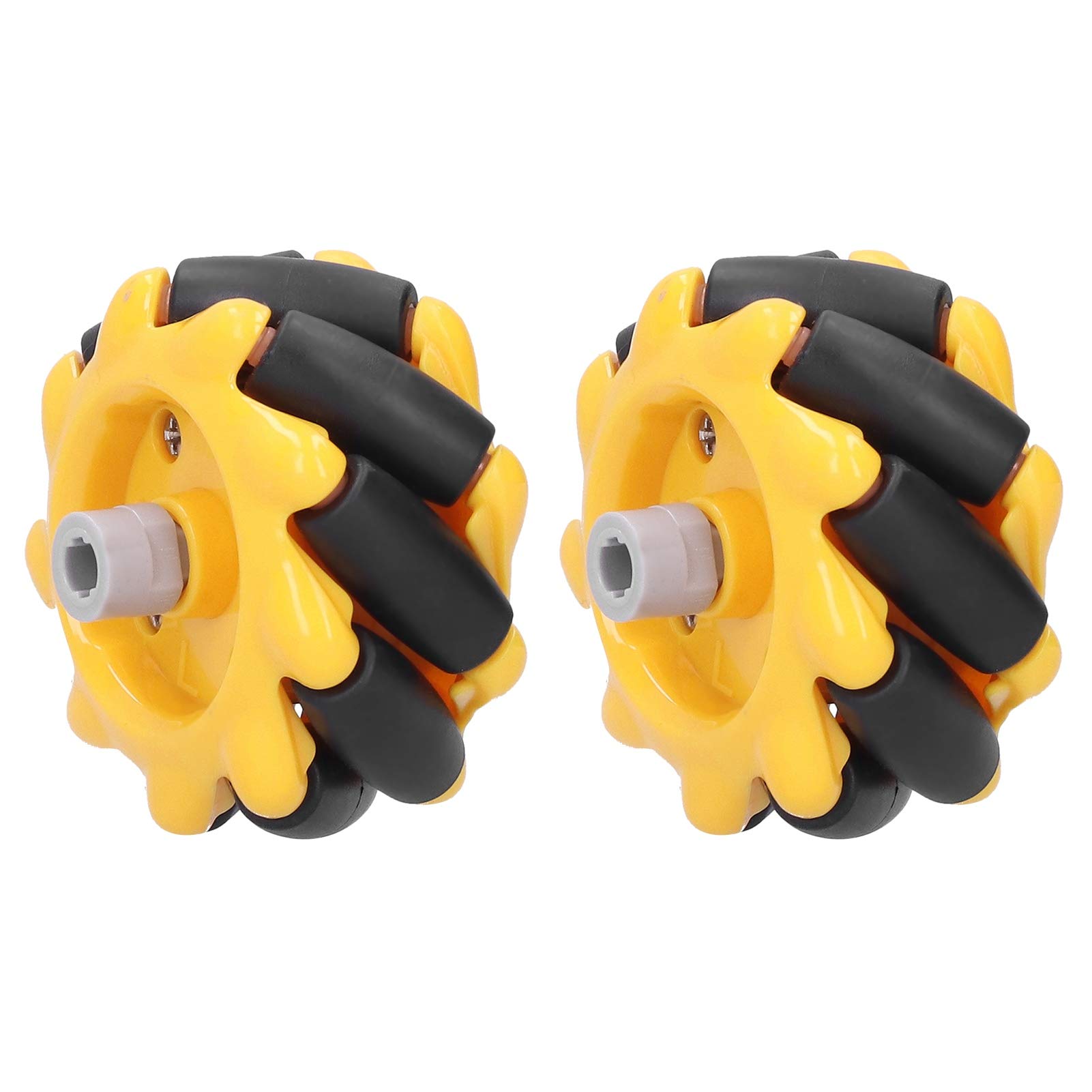 **Mecanum Wheels 48mm (1 Pair) - Left & Right Omni-Directional Wheels for Smart Robot Cars, DIY Toys, and Robotics Projects - Perfect for Omni-Directional Movement in RC Cars, STEM Kits, and Automation Systems**