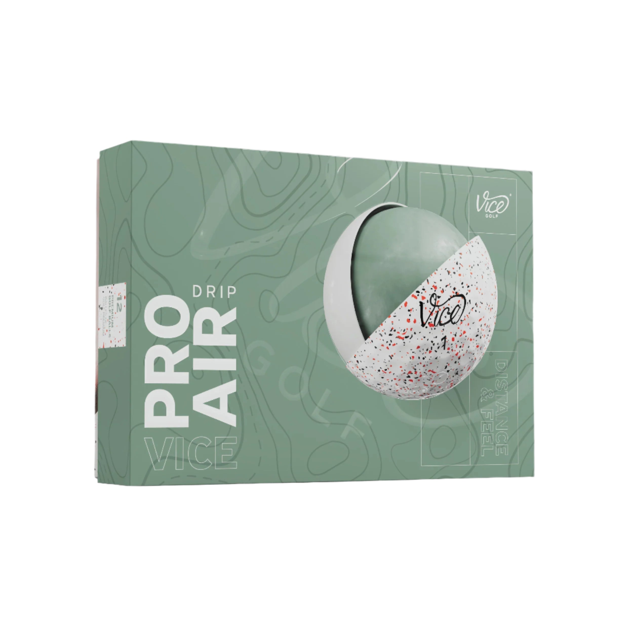 Premium Vice Pro Air Golf Balls - High Performance 3-Piece Golf Balls for Distance & Control | Perfect for Practice, Tournaments & Casual Play