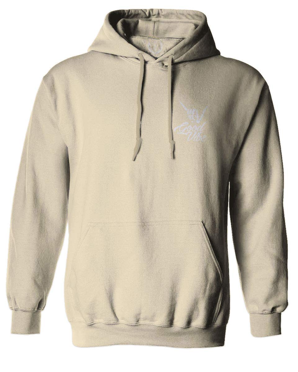 Good Vibe Bones Hand Shaka Cool Vintage Hipster Graphic Hoodie - Trendy Streetwear for Men & Women - Perfect for Casual Outfits, Music Festivals, and Skate Culture