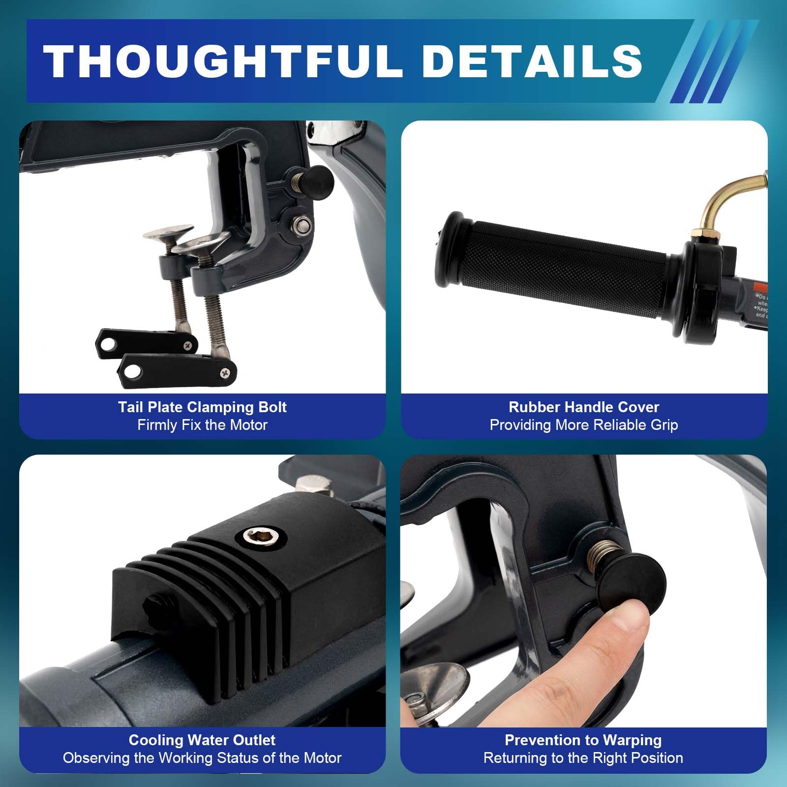 3.5HP 2 Stroke Outboard Boat Motor - TBVECHI Lightweight Marine Engine with CDI Ignition & Water Cooling System - Perfect for Fishing Boats, Small Watercraft & Recreational Boating