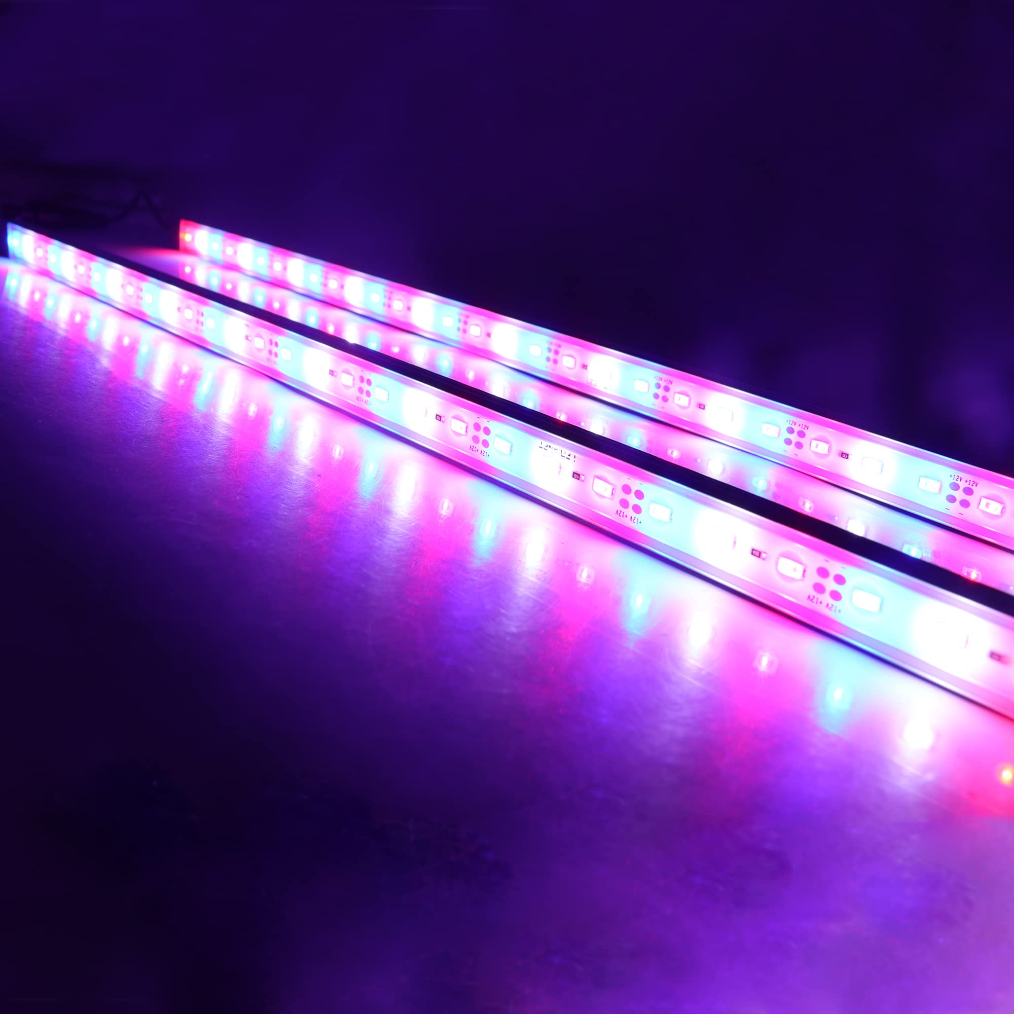 2 Pack 20 Inch SMD 5730 Super Bright LED Strip Lights for Aquarium & Coral - Waterproof 12V DC Plant Grow Light Bar (50cm) - Perfect for Hydroponics, Reef Tanks & Indoor Gardening